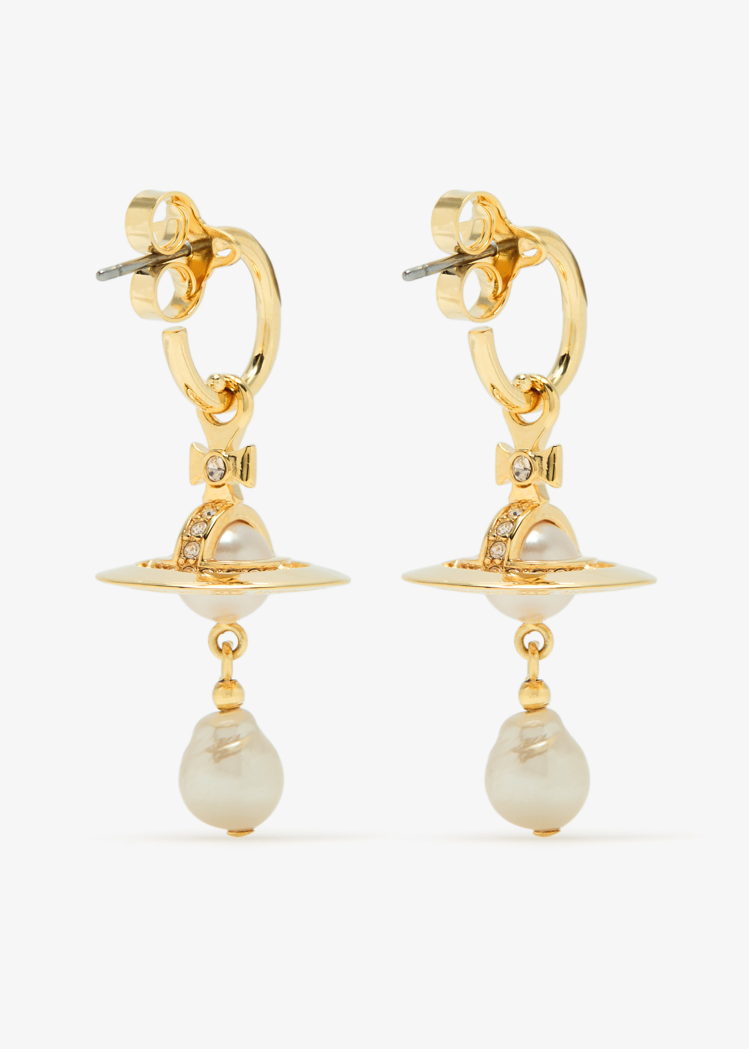 ★Vivienne Westwood★ [Vivienne Westwood] Babes Earrings 620 Vivienne Westwood Pink 3D orb Saturn Drop earrings#030 | eBay