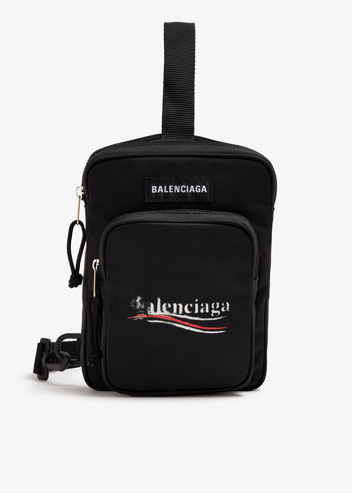 Balenciaga Explorer messenger crossbody bag for Men - Black