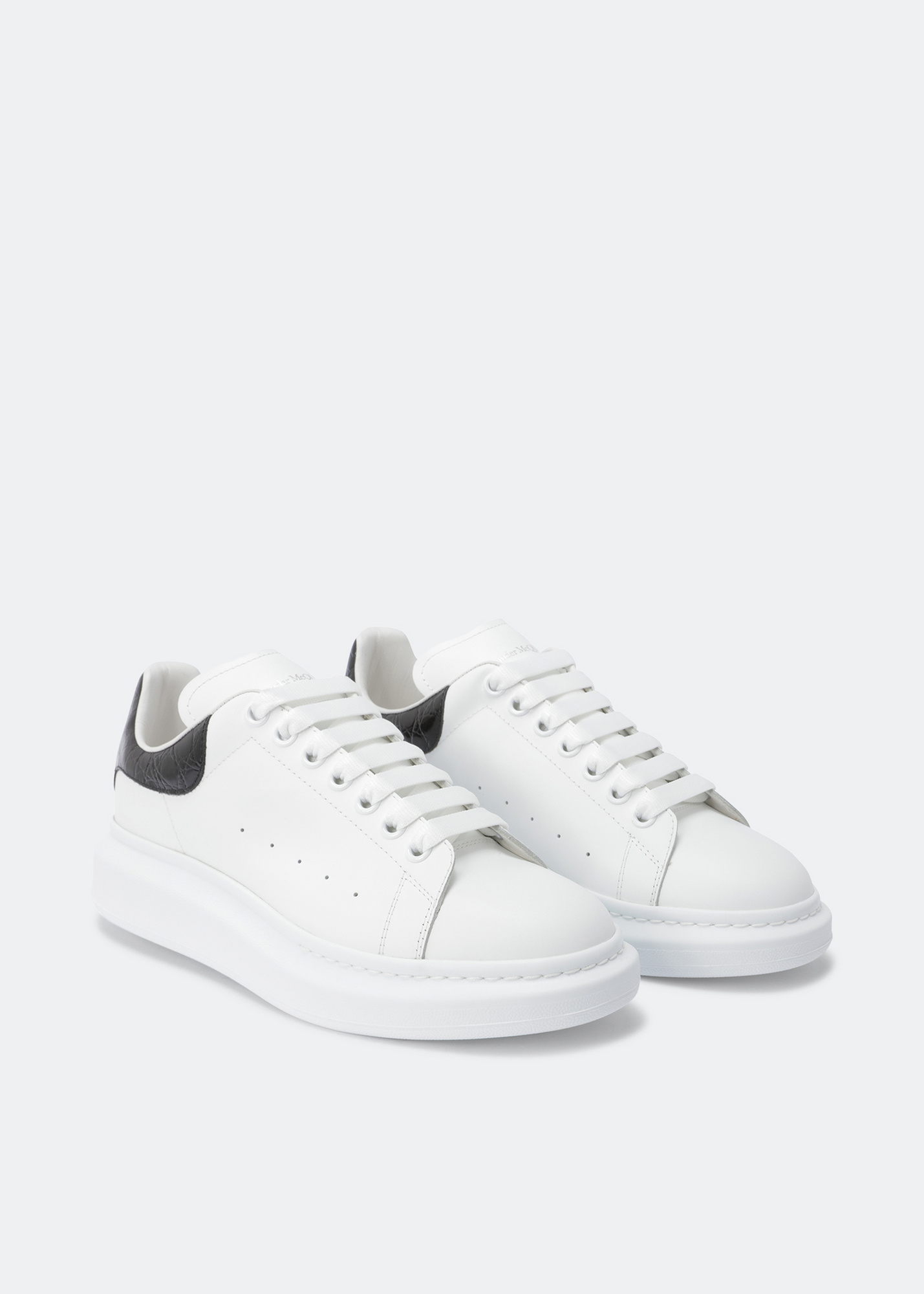 McQueen Oversized leather sneakers for Men - White in UAE