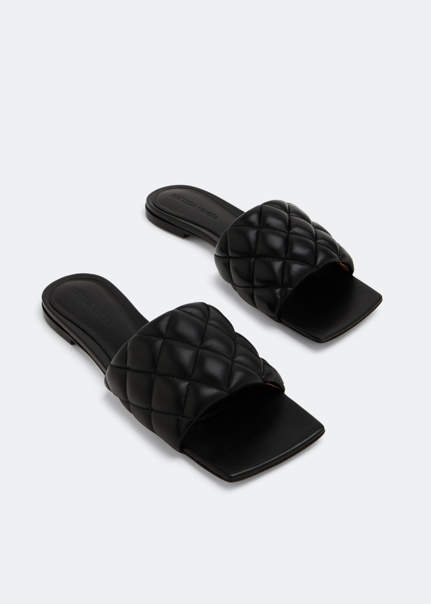 Bottega Veneta Padded flat sandals for Women - Black in UAE