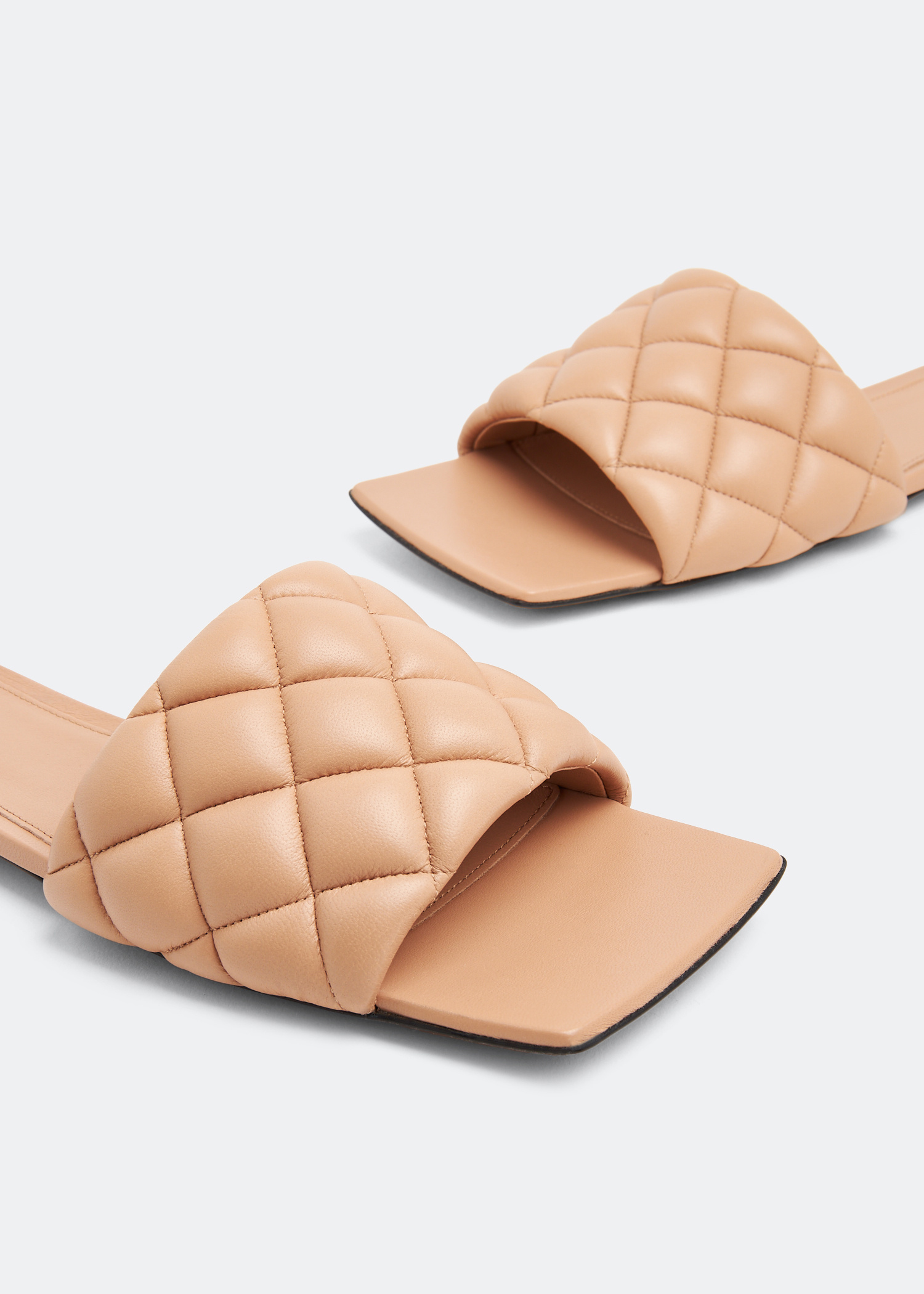 Bottega Veneta Padded flat sandals for Women - Beige in
