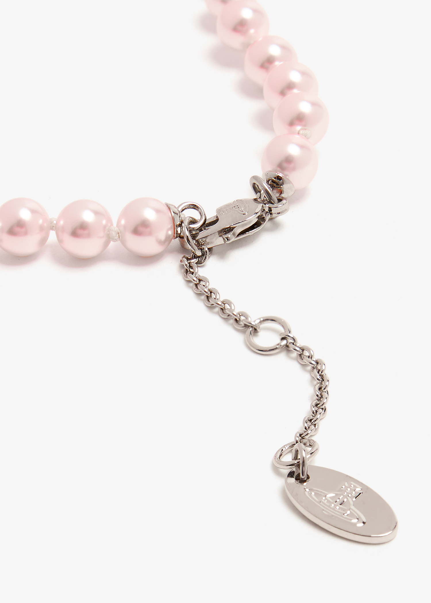 Vivienne Westwood Kitty Pearl necklace for Women - Pink in
