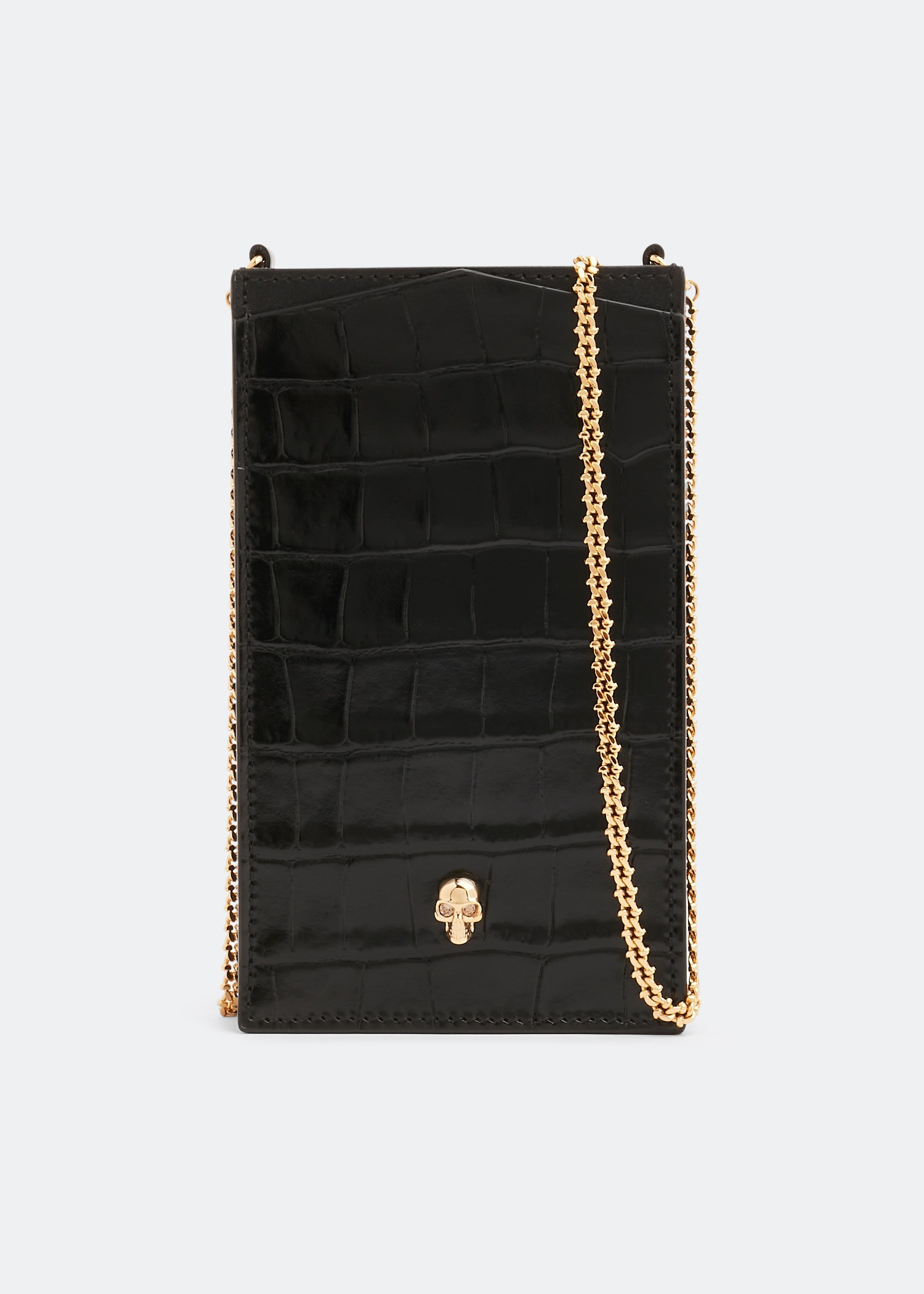 ★送料込★Alexander McQueen フォンケース Alexander McQueen - アレキサンダーマックイーン ロゴ チェーン