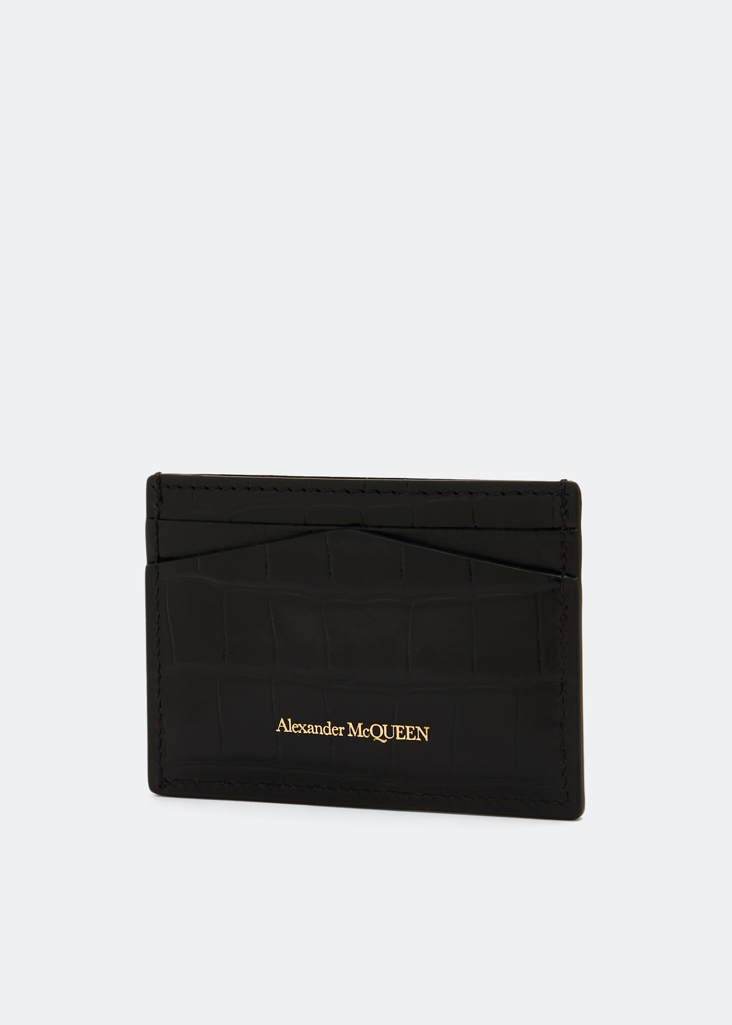 McQueen Skull card holder for Women - Black in UAE | Level Shoes