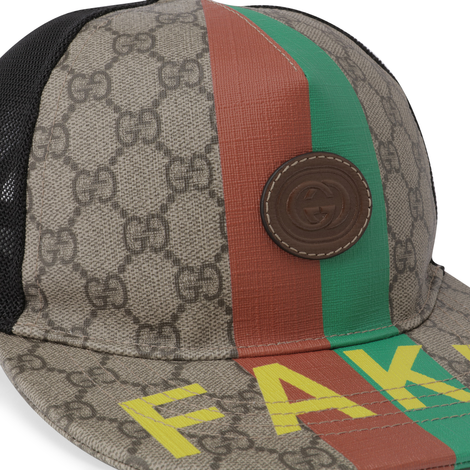 GUCCI キャップ FAKE デザイン Sサイズ 52cm GUCCI キャップ FAKE デザイン Sサイズ 52cm