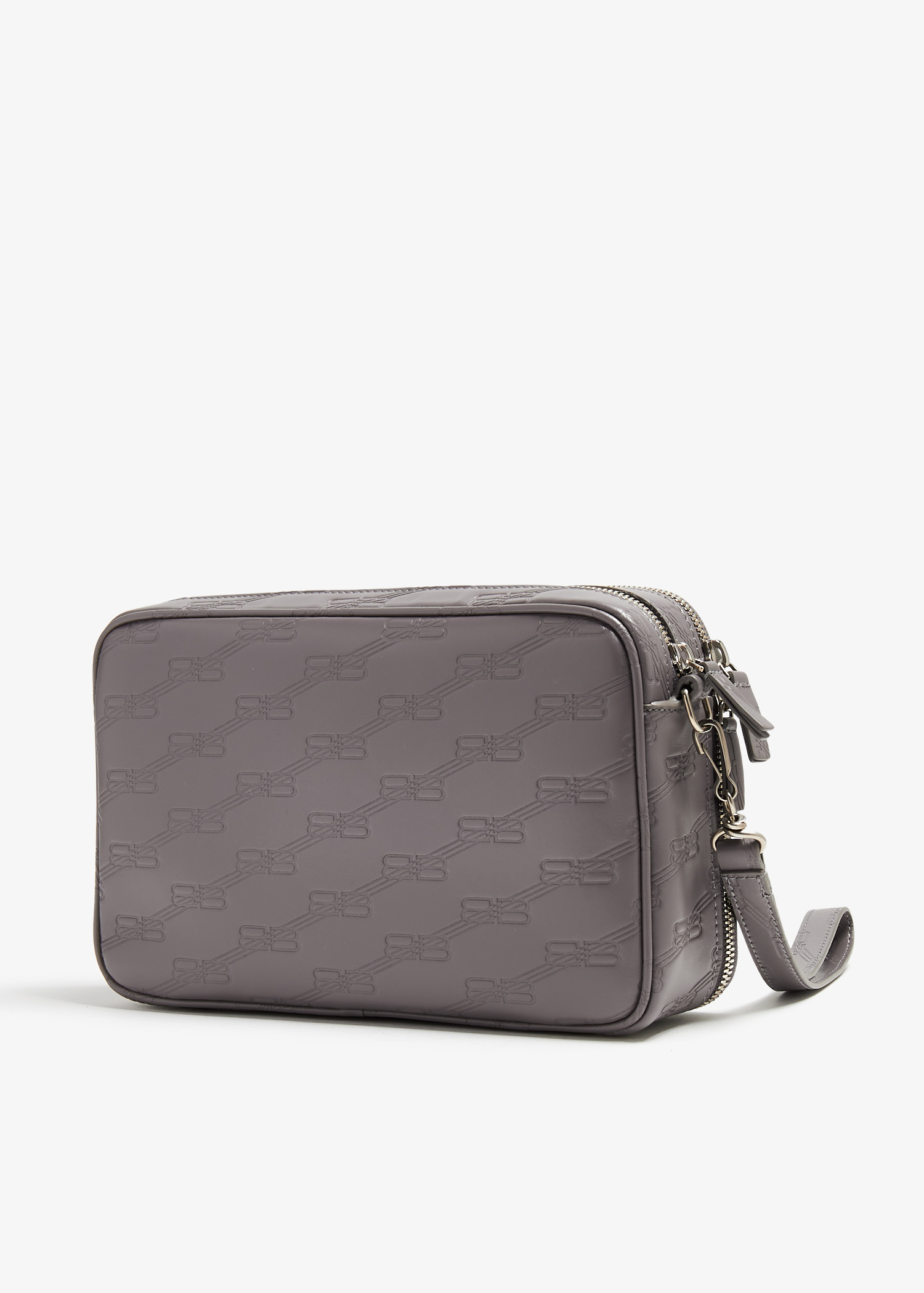 Balenciaga Signature double zip pouch for Men - Grey in UAE