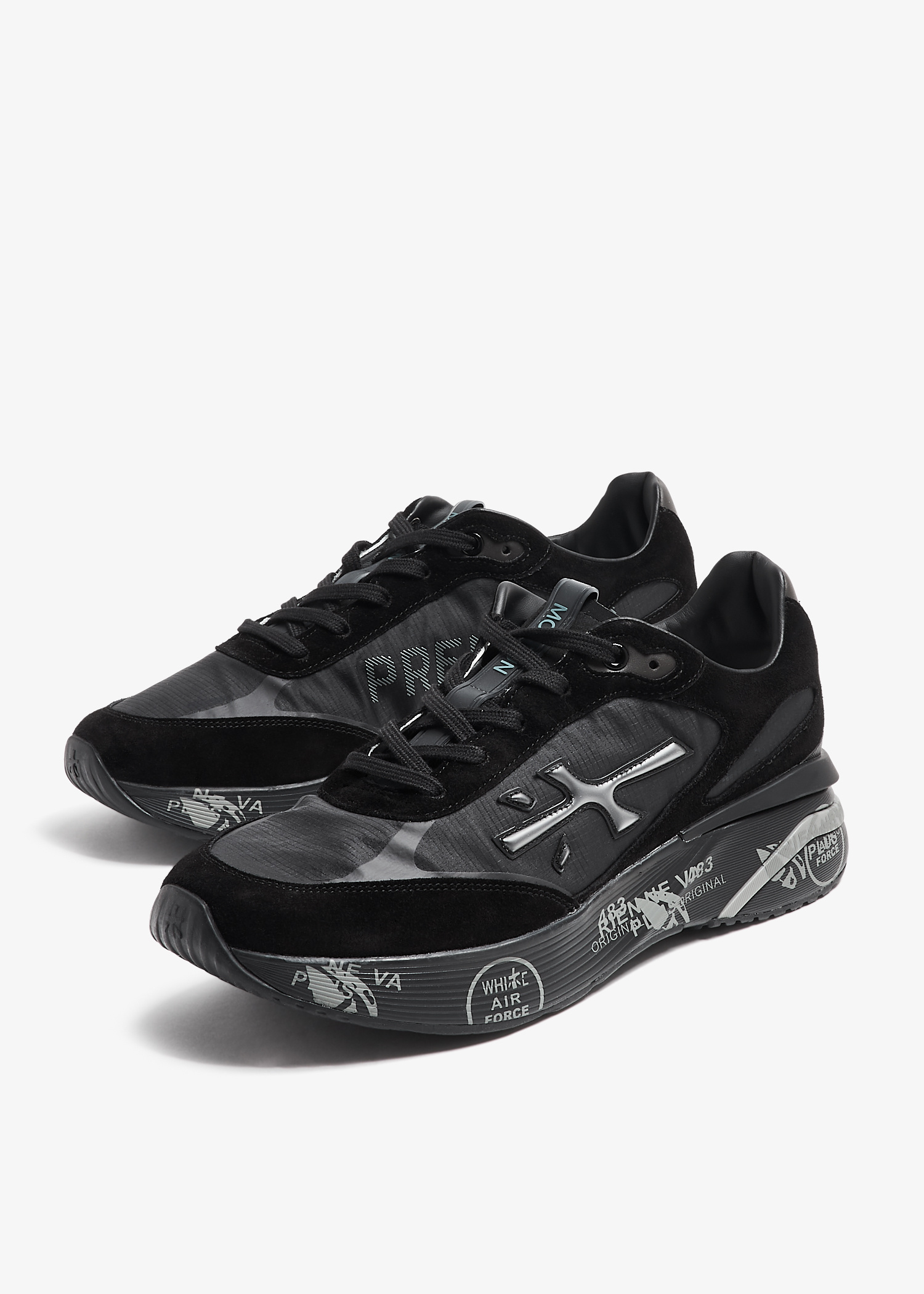 maromiki　0724 Premiata Moe Run sneakers for Men - Black in USA | Level Shoes