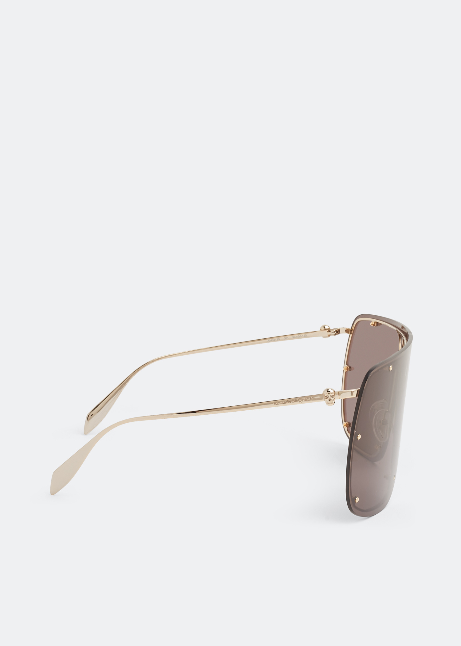 McQueen Skull mask sunglasses for Women - Gold in UAE