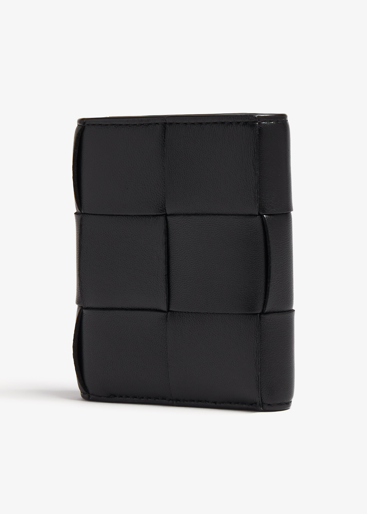 Bottega Veneta Small Cassette tri-fold wallet for Women - Black in