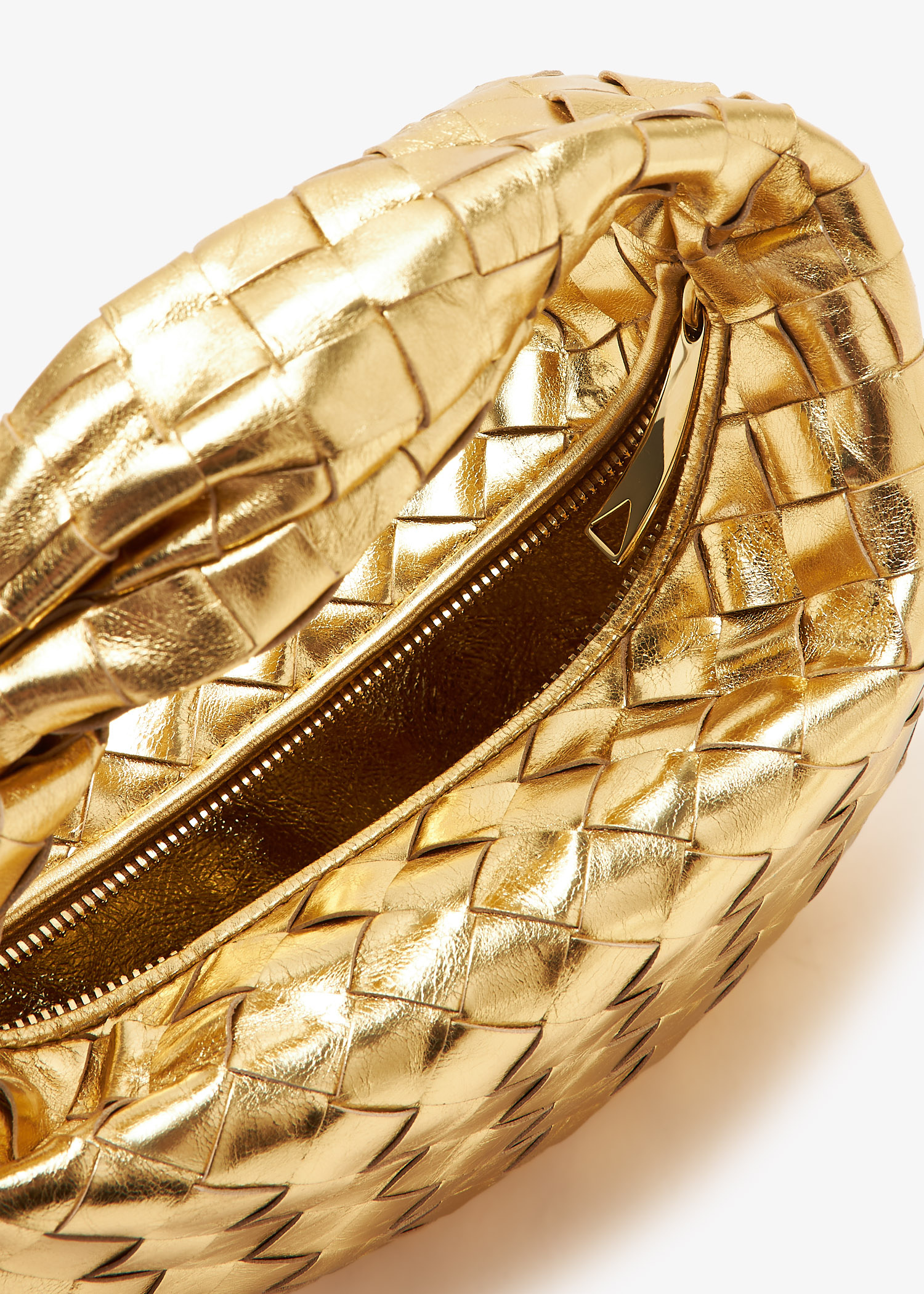 BOTTEGA VENETA ミニ ジョディ ゴールド シルバー Bottega Veneta Mini Jodie Tubular Bag in Gold & Silver | FWRD