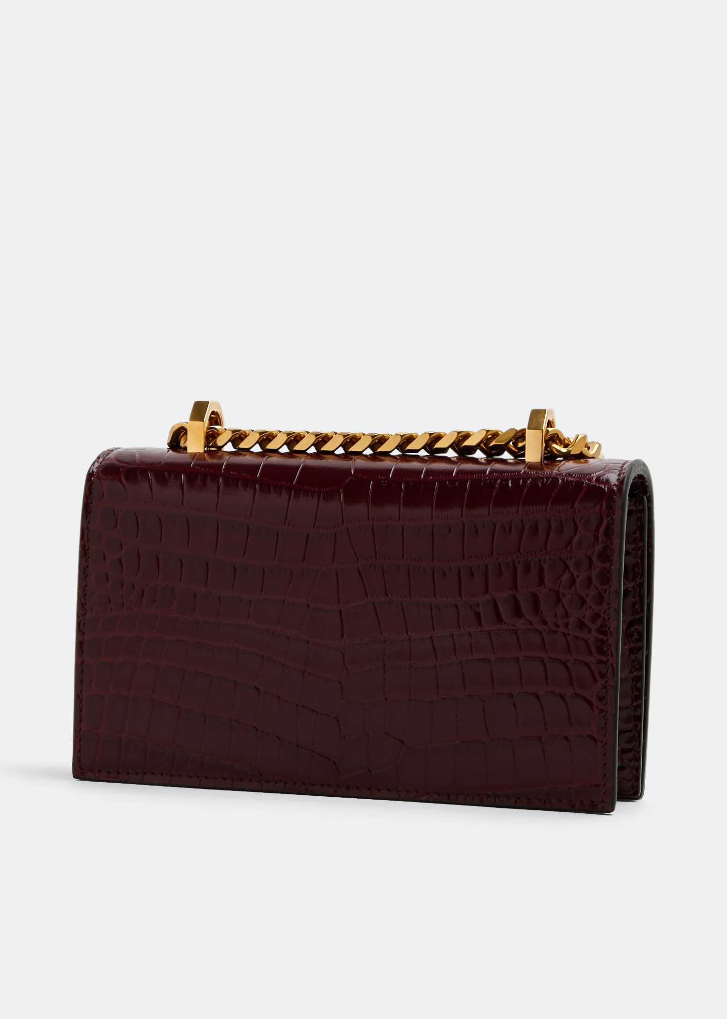 McQueen Mini jewelled satchel for Women - Burgundy in UAE