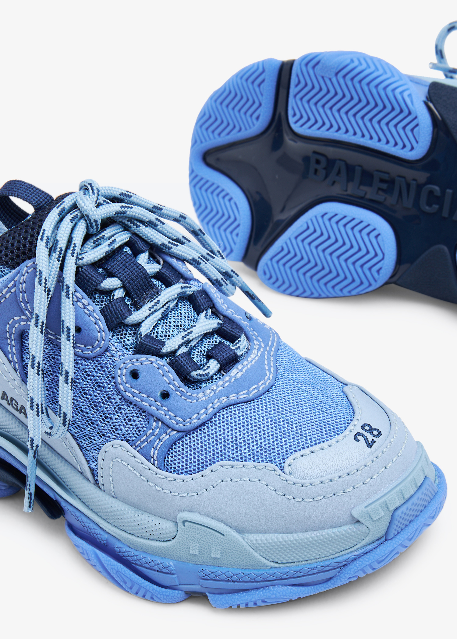 Balenciaga Triple S sneakers for Boy - Blue in USA | Level Shoes