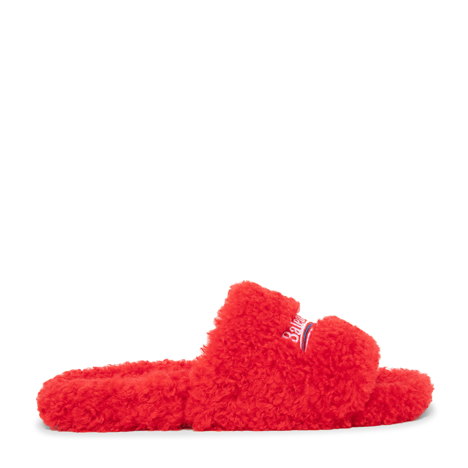Balenciaga Furry slide sandals for Women - Red in UAE