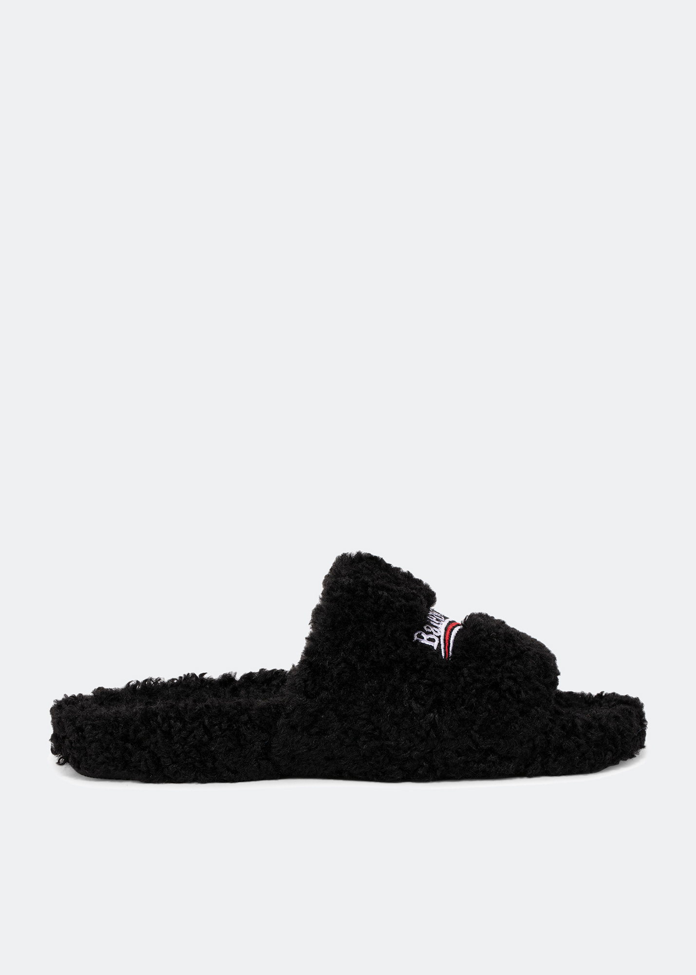 最終価格【新品未使用】BALENCIAGA Furry Slide レオパ37 Balenciaga Furry slide sandals for Men - Black in USA | Level Shoes