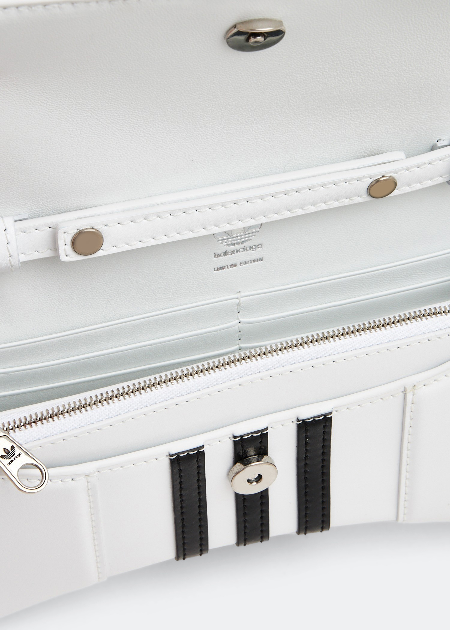 Balenciaga x adidas Hourglass chain wallet for Women - White