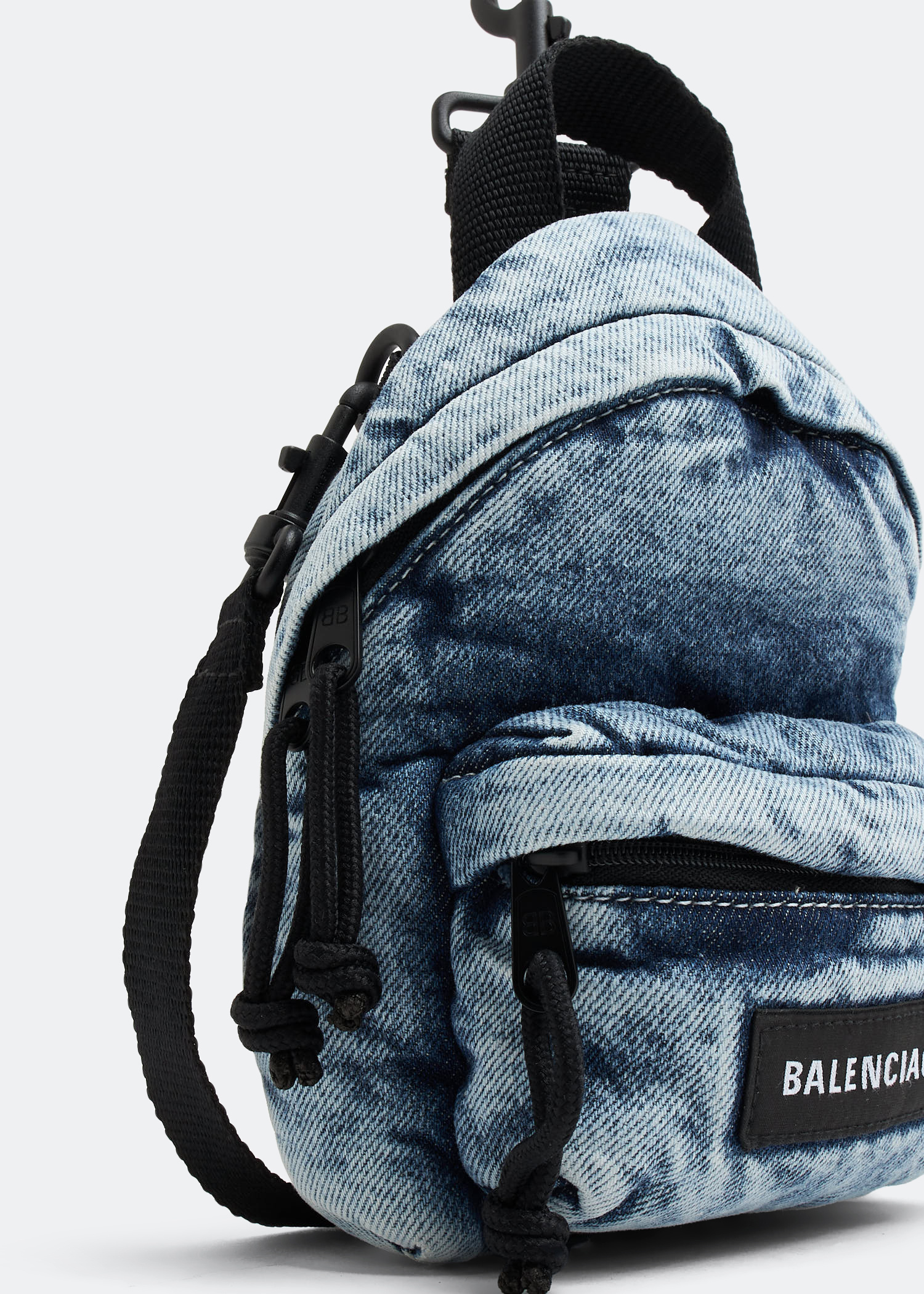 Balenciaga Explorer mini crossbody backpack for Men - Blue