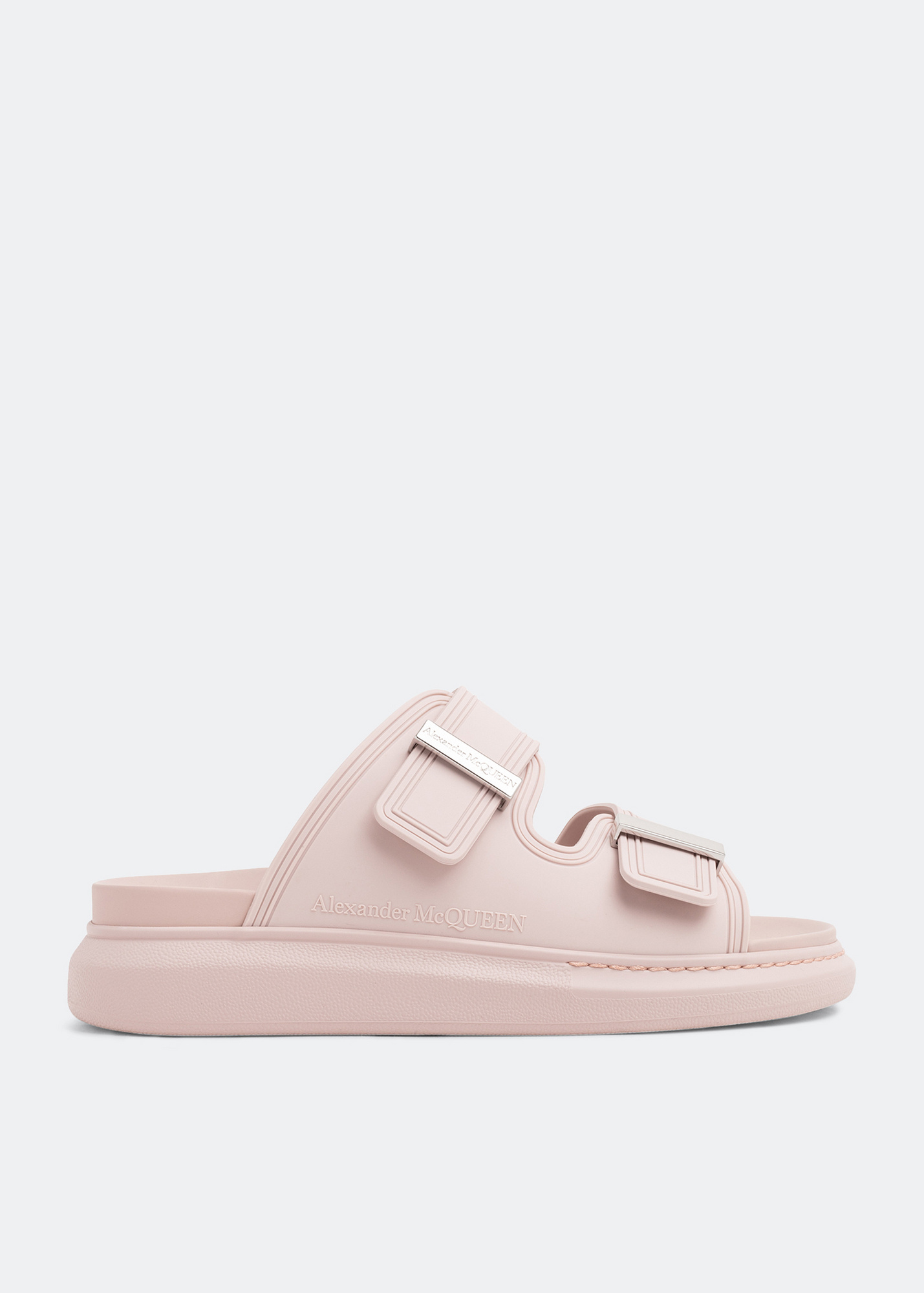 サンダル・ミュール ALEXANDER MCQUEEN Pink Satin Sandals Alexander McQueen Pink Satin Sandal – LOZURI®