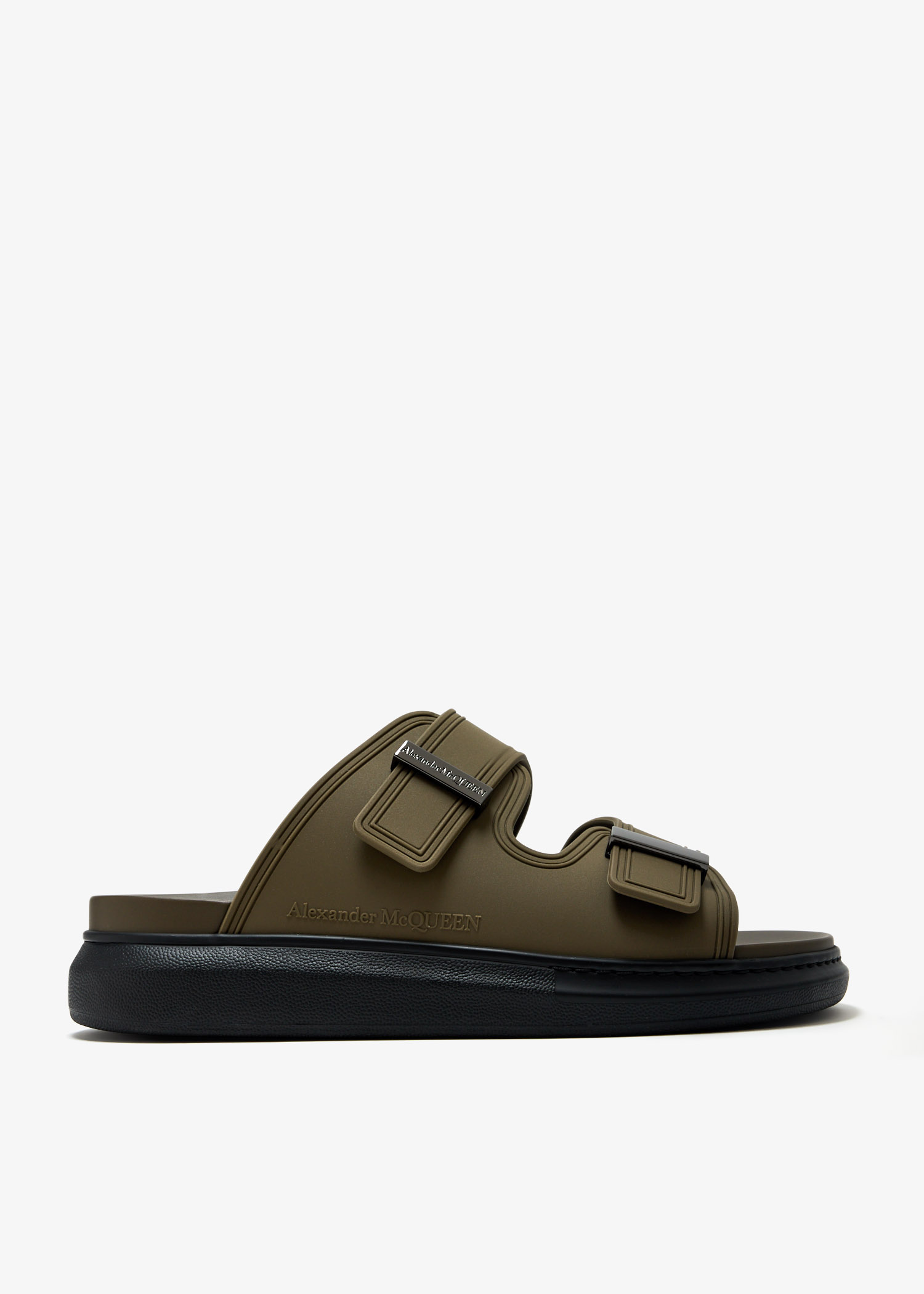 サンダル Alexander McQueen 663563 W4Q56 HYBRID Sandals Men's Hybrid Slide in Blue | Alexander McQueen US