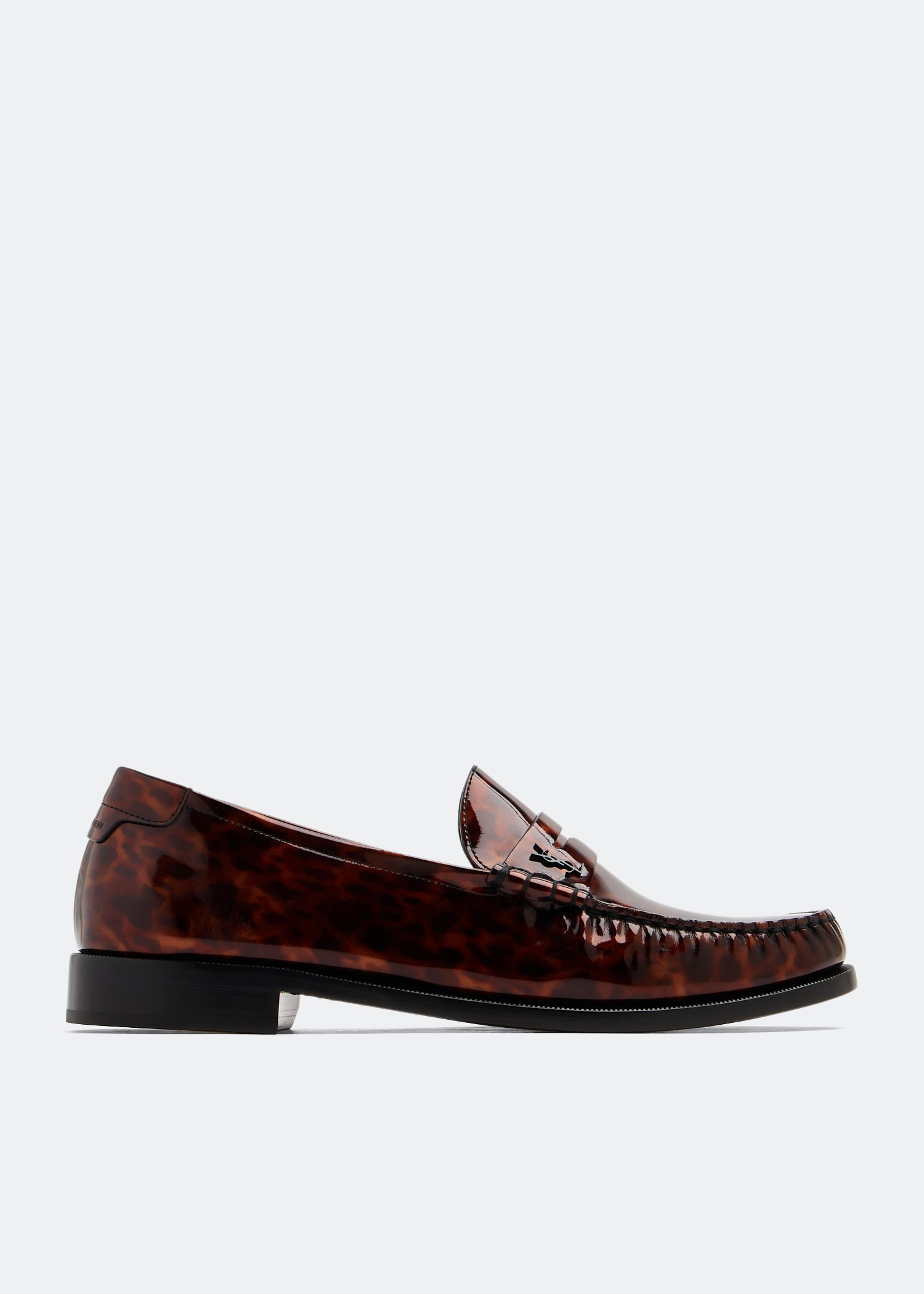 Saint Laurent Le Monogram penny loafers for Men - Brown in