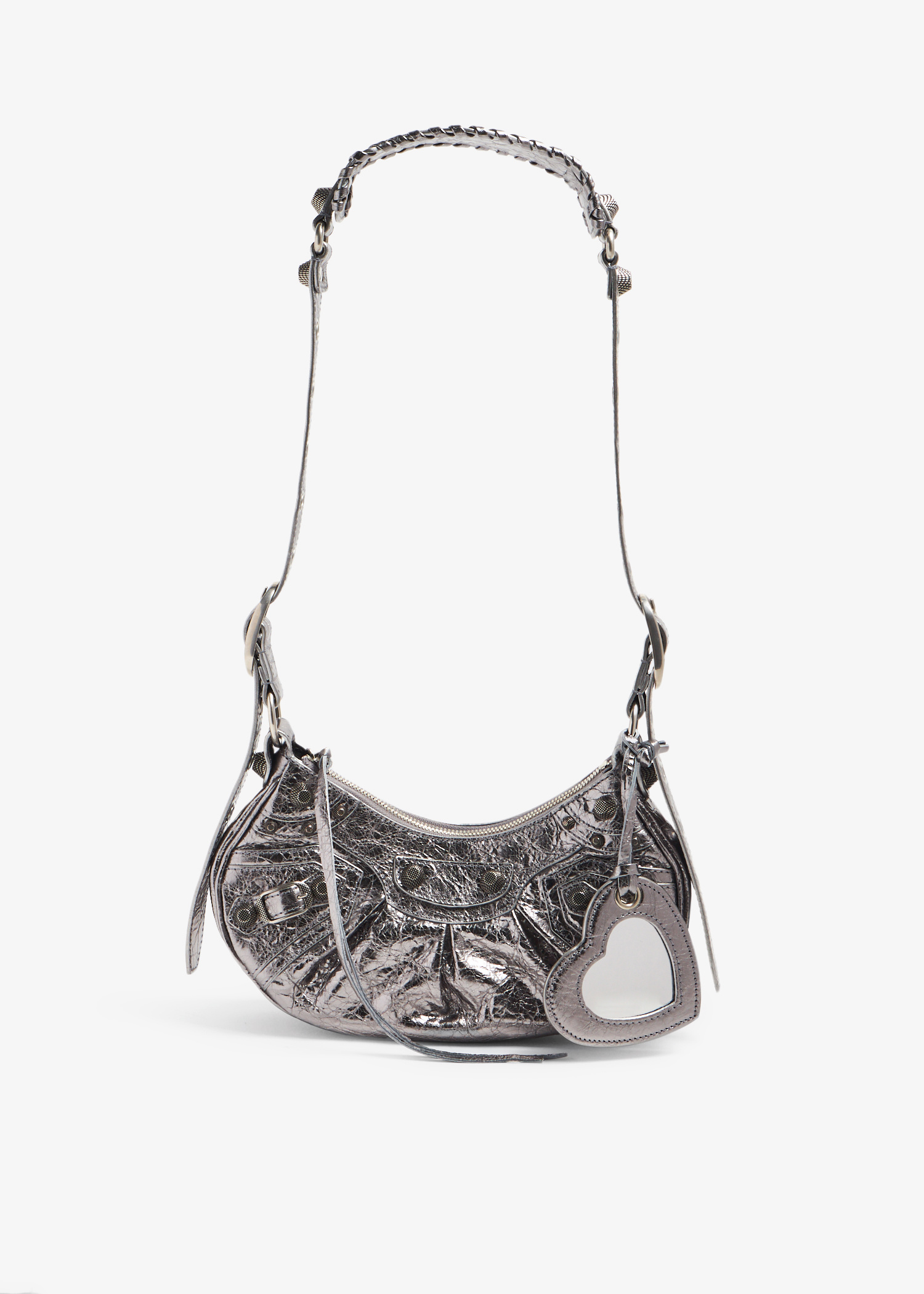 Balenciaga Le Cagole XS shoulder bag for Women - Silver in