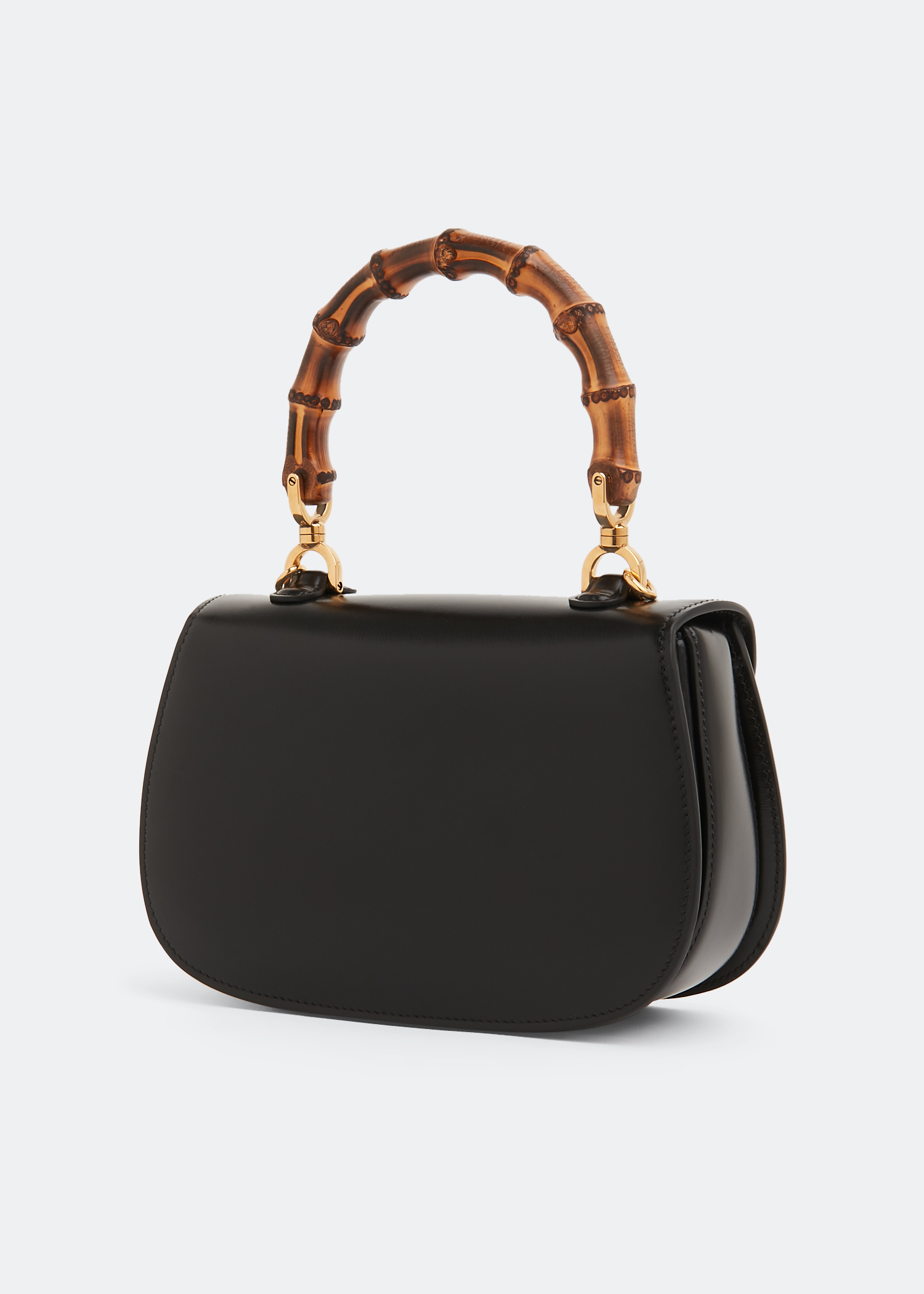 Bamboo handle flap bag／ブラックデニム Bamboo handle flap bag／ブラックデニム バッグ