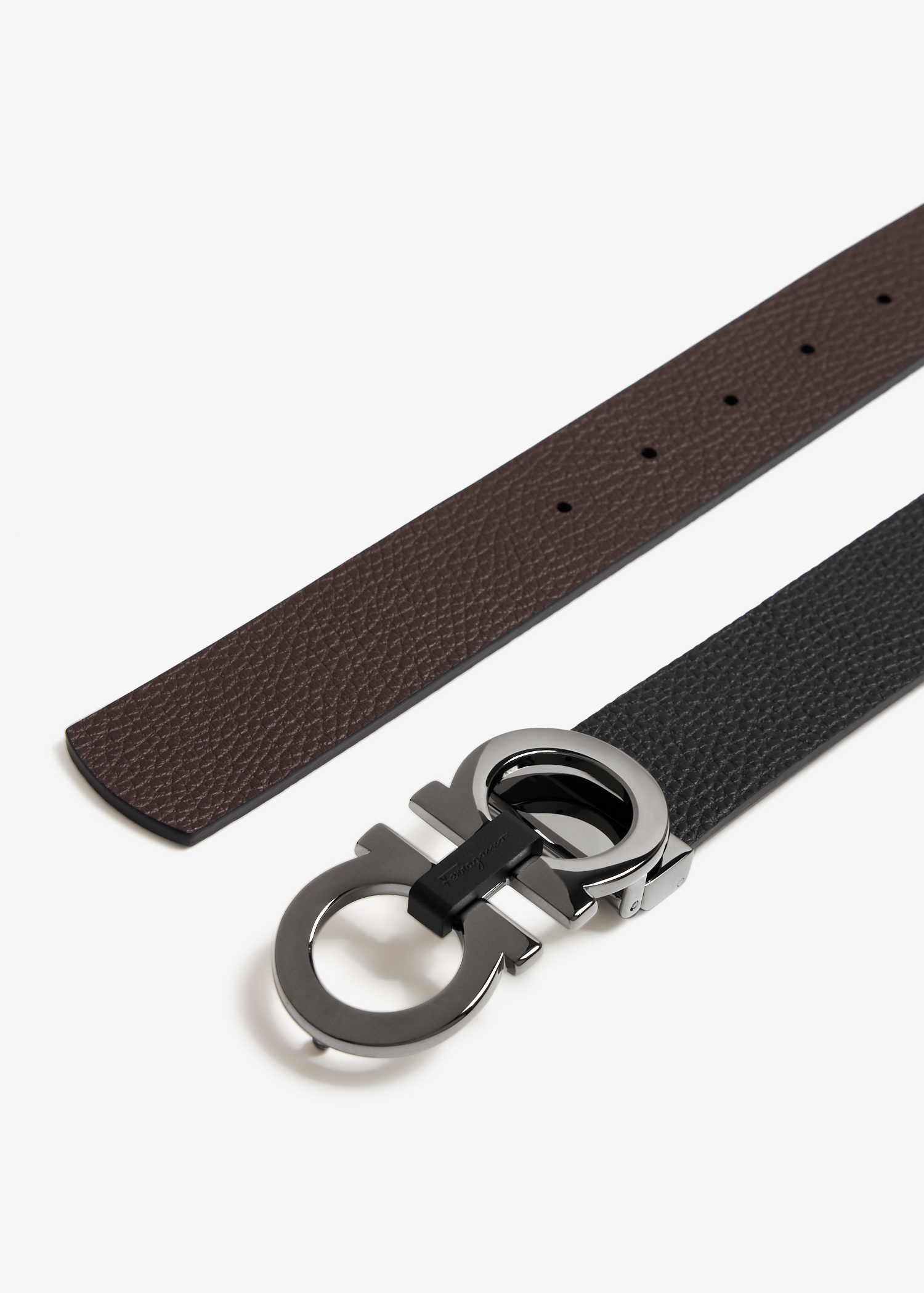 Ferragamo Reversible Gancini belt for Men - Black in UAE