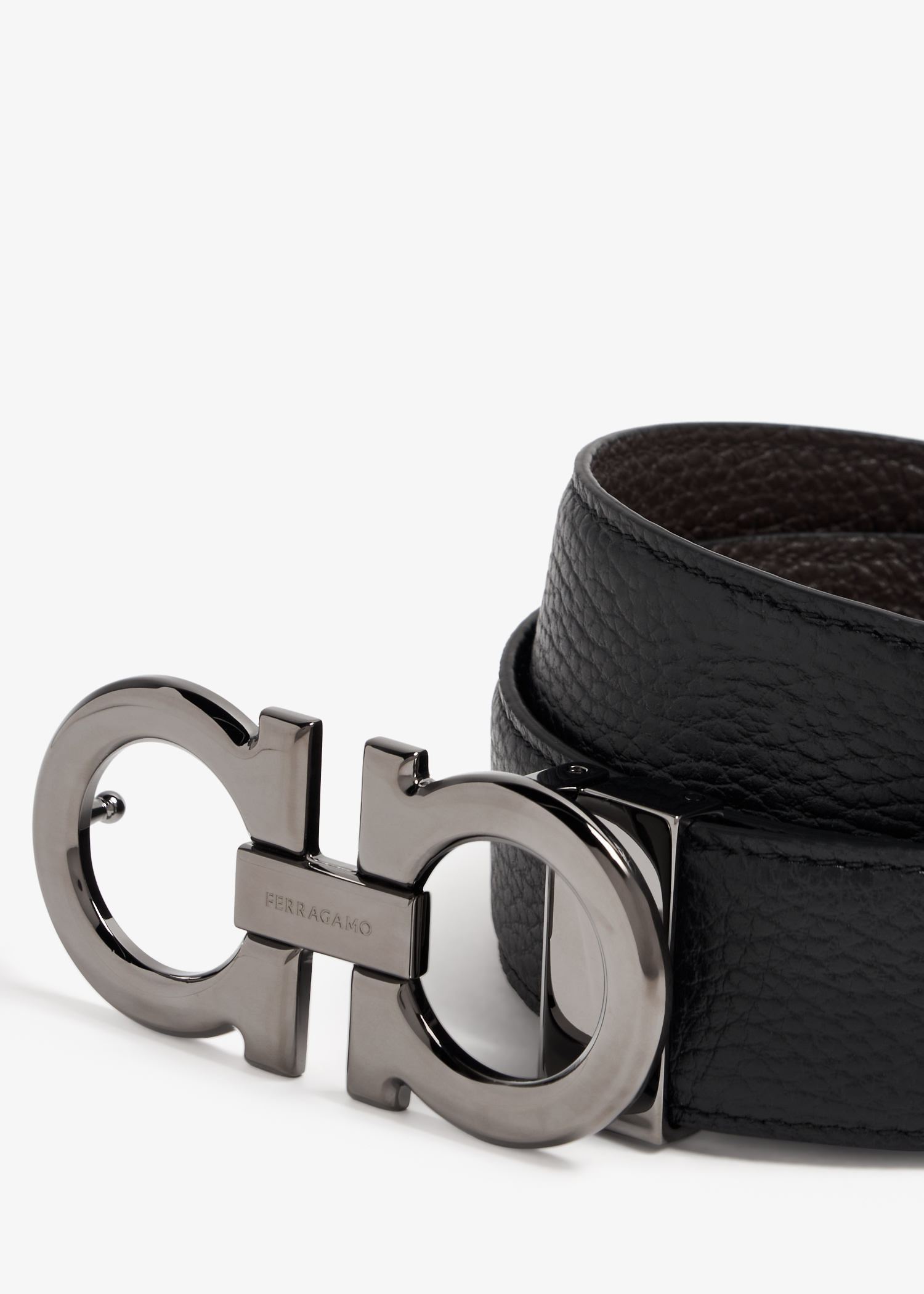 ベルト FERRAGAMO Men Belt Black 679710 689134 022 FERRAGAMO：ベルト メンズ - ブラック | GIGLIO.COMオンラインの
