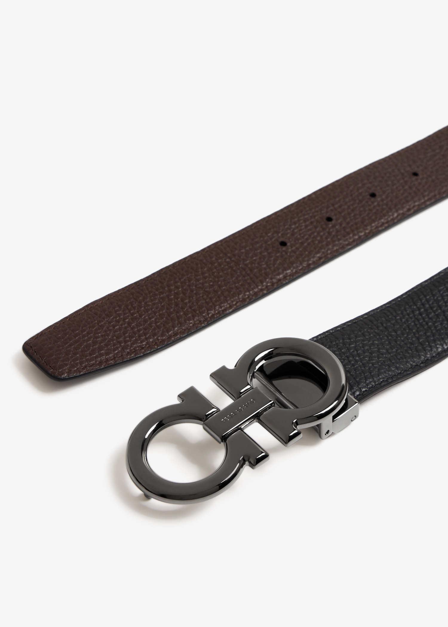 Ferragamo Reversible Gancini belt for Men - Black in UAE