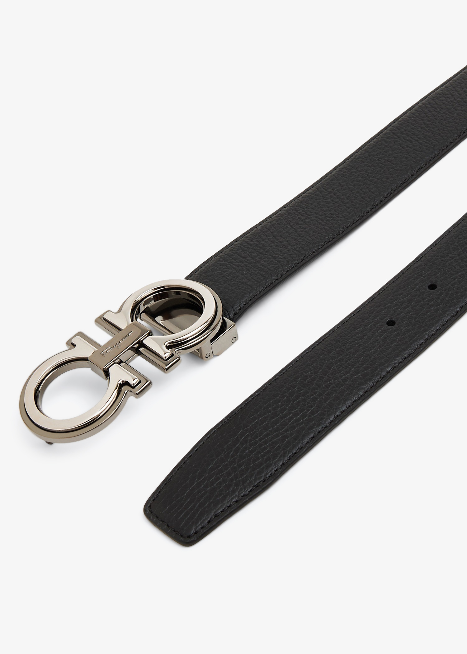 Ferragamo Reversible Gancini belt for Men - Black in USA
