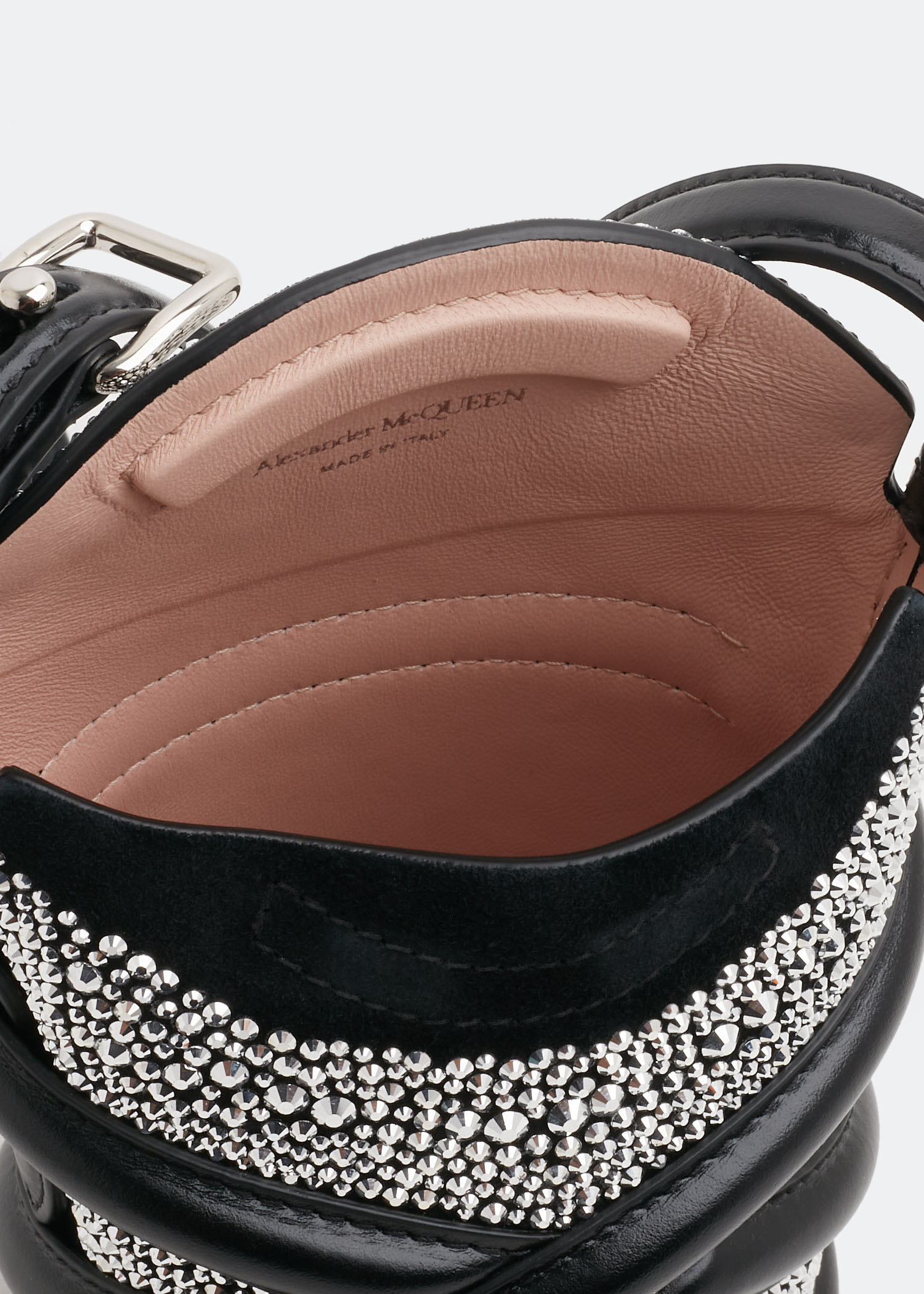 McQueen The Curve Mini shoulder bag for Women - Silver in