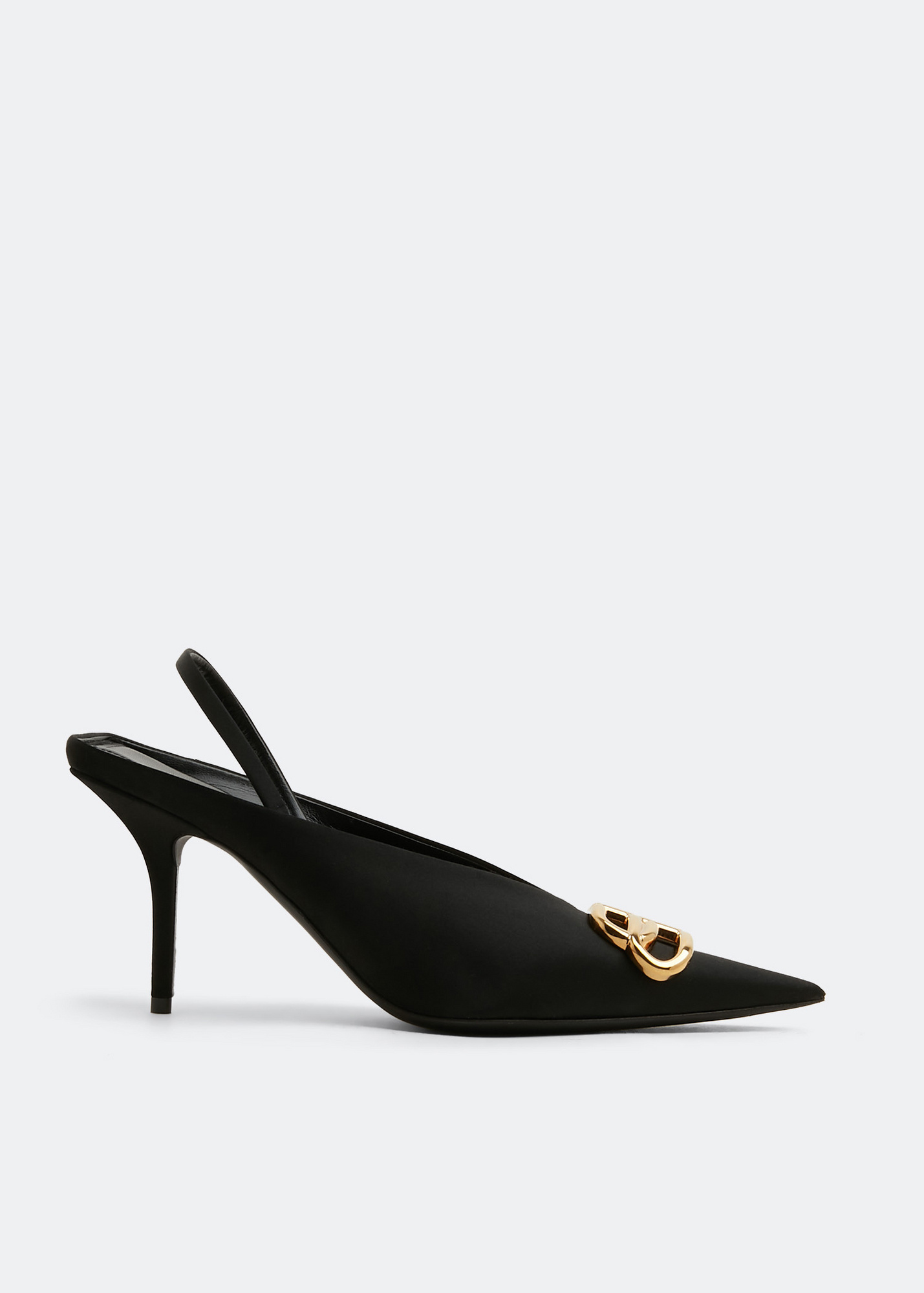 Balenciaga BB Square Knife slingback pumps for Women - Black Balenciaga BB Square Knife slingback pumps for Women - Black
