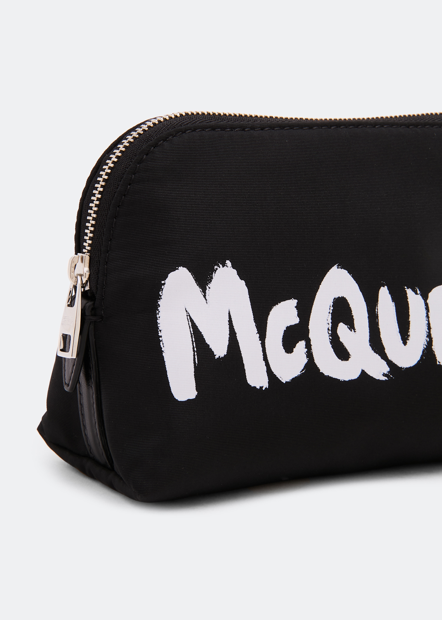 McQueen Graffiti medium zip pouch for Women - Black in UAE