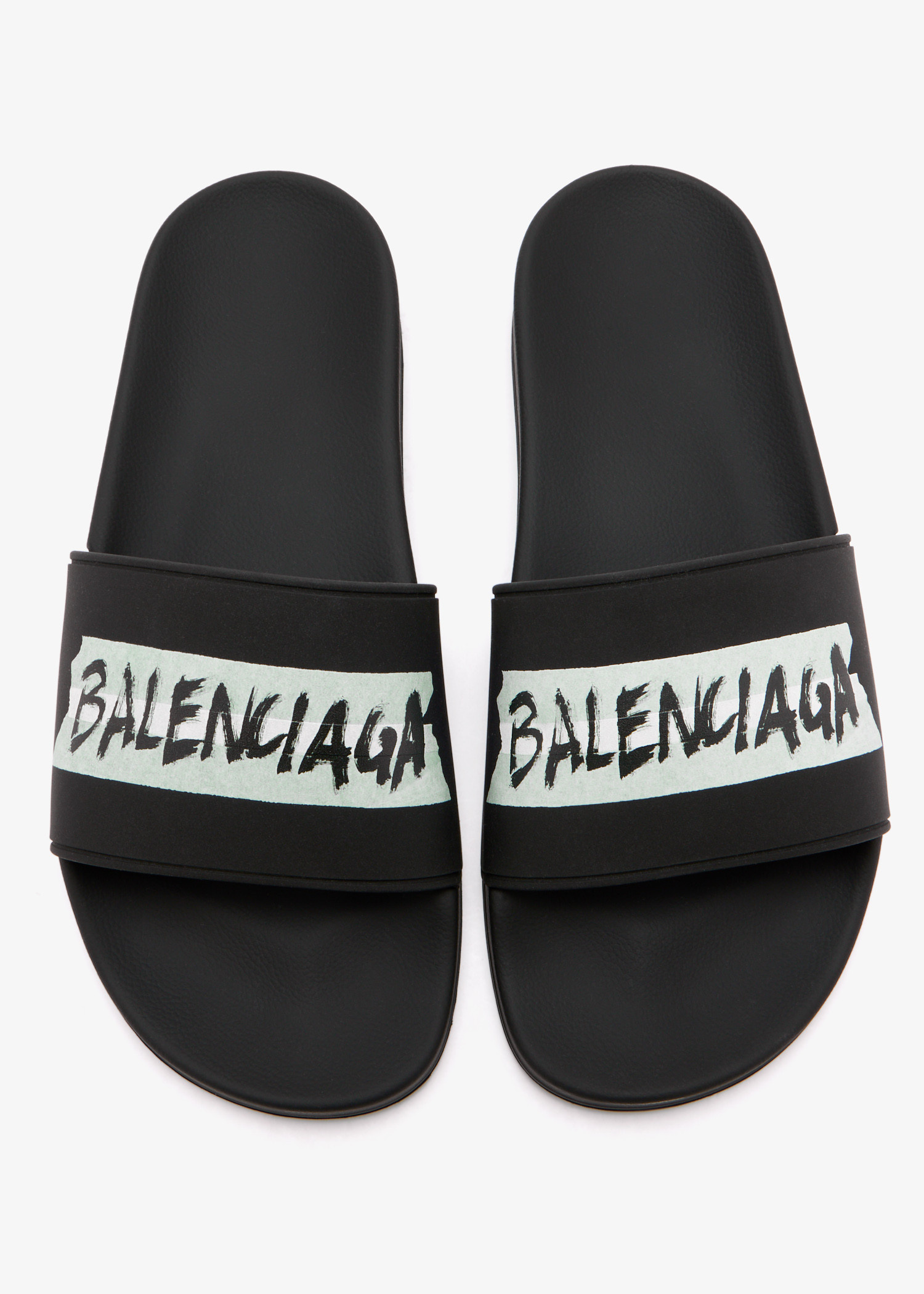 Balenciaga Pool slides for Men - Black in USA | Level Shoes