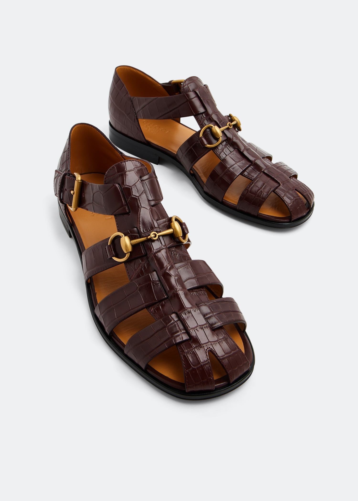 Gucci Horsebit sandals for Men - Brown in UAE | Level Shoes