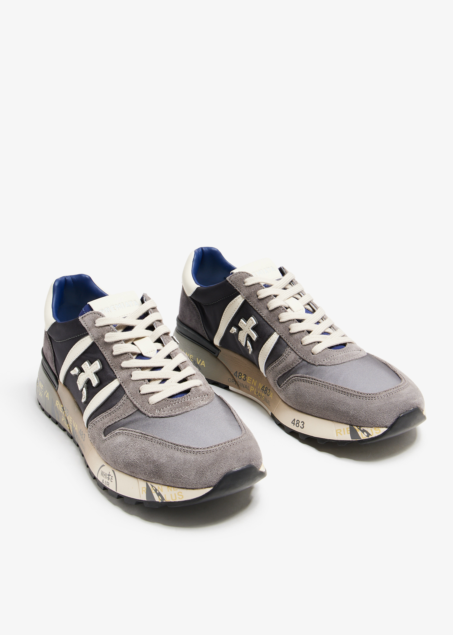 Premiata Lander sneakers for Men - Grey in UAE | Level Shoes