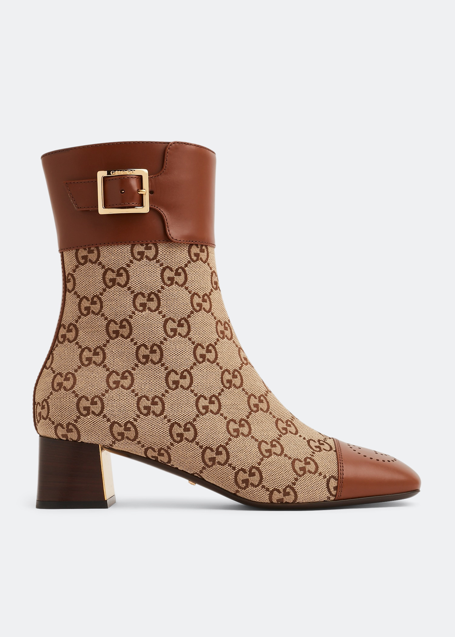 Gucci GG canvas ankle boots for Women - Printed in UAE | Level Shoes