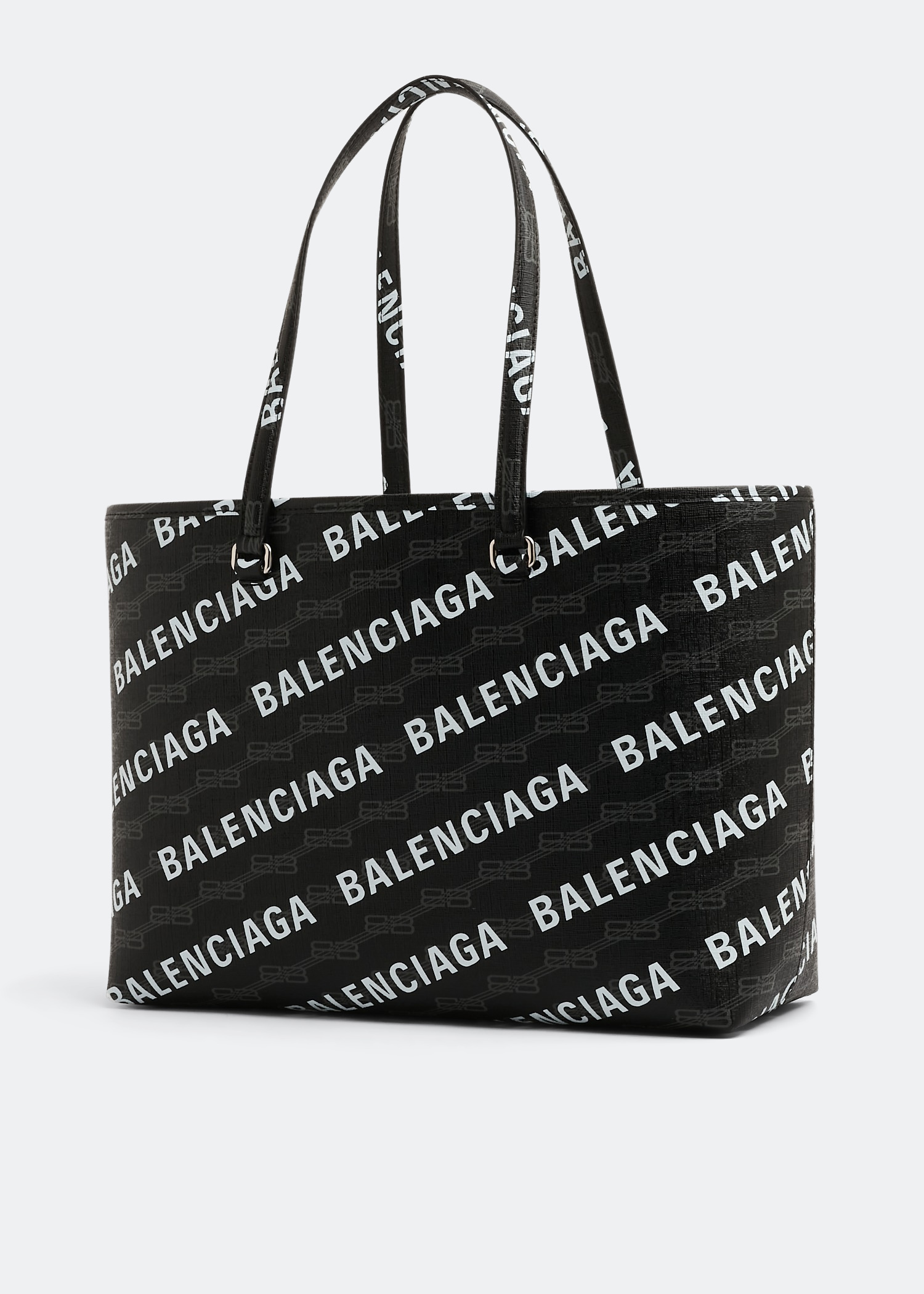【BALENCIAGA】East-West Small Shopper Bag BALENCIAGA Coated Canvas BB Monogram Small Signature East