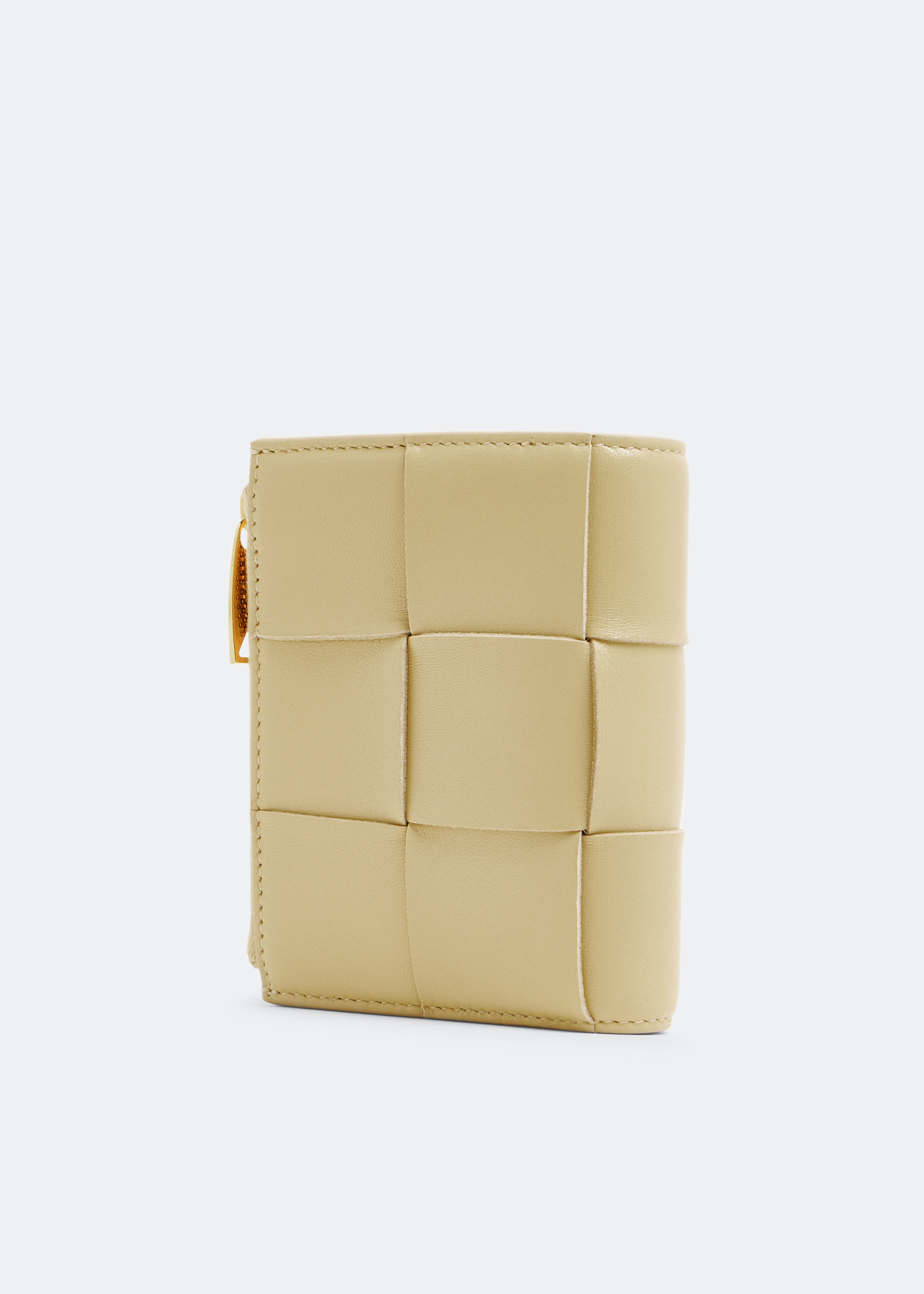アウトレット特価セール【BOTTEGA VENETA】BI-FOLD TOP ZIP 財布 Bottega Veneta Small bi-fold zip wallet for Women - Beige in