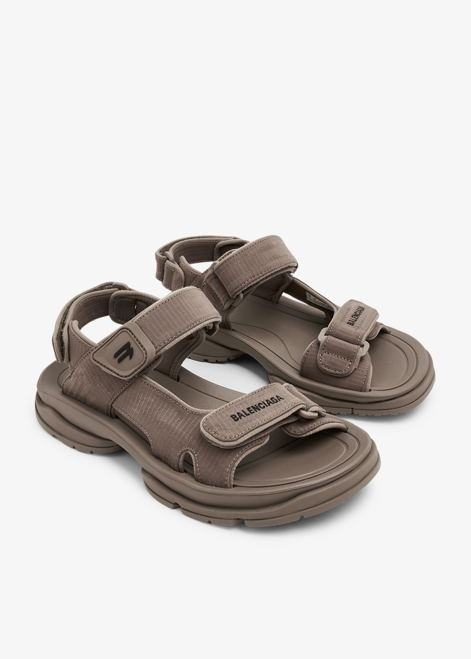 【関税・送料込み】BALENCIAGA SANDALS BROWN SANDALS Balenciaga Tourist sandals for Men - Brown in UAE | Level Shoes