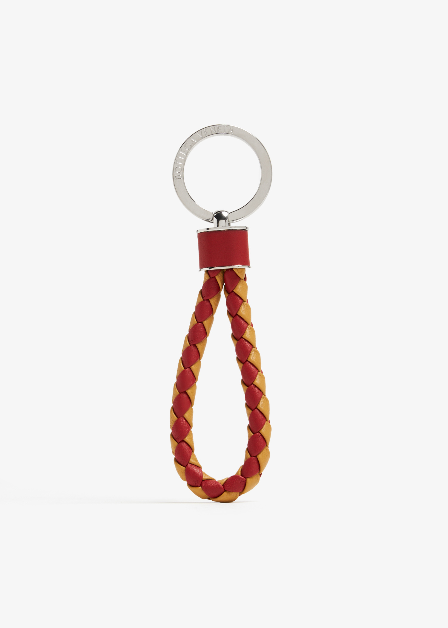 Bottega Veneta Intrecciato-woven leather keyring for Men