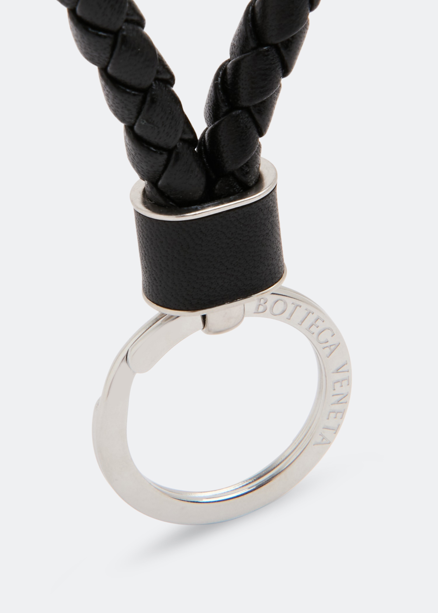 【BOTTEGA VENETA】Intrecciato Leather Strap Keyring Bottega Veneta Intrecciato Leather Keyring - Bergdorf Goodman