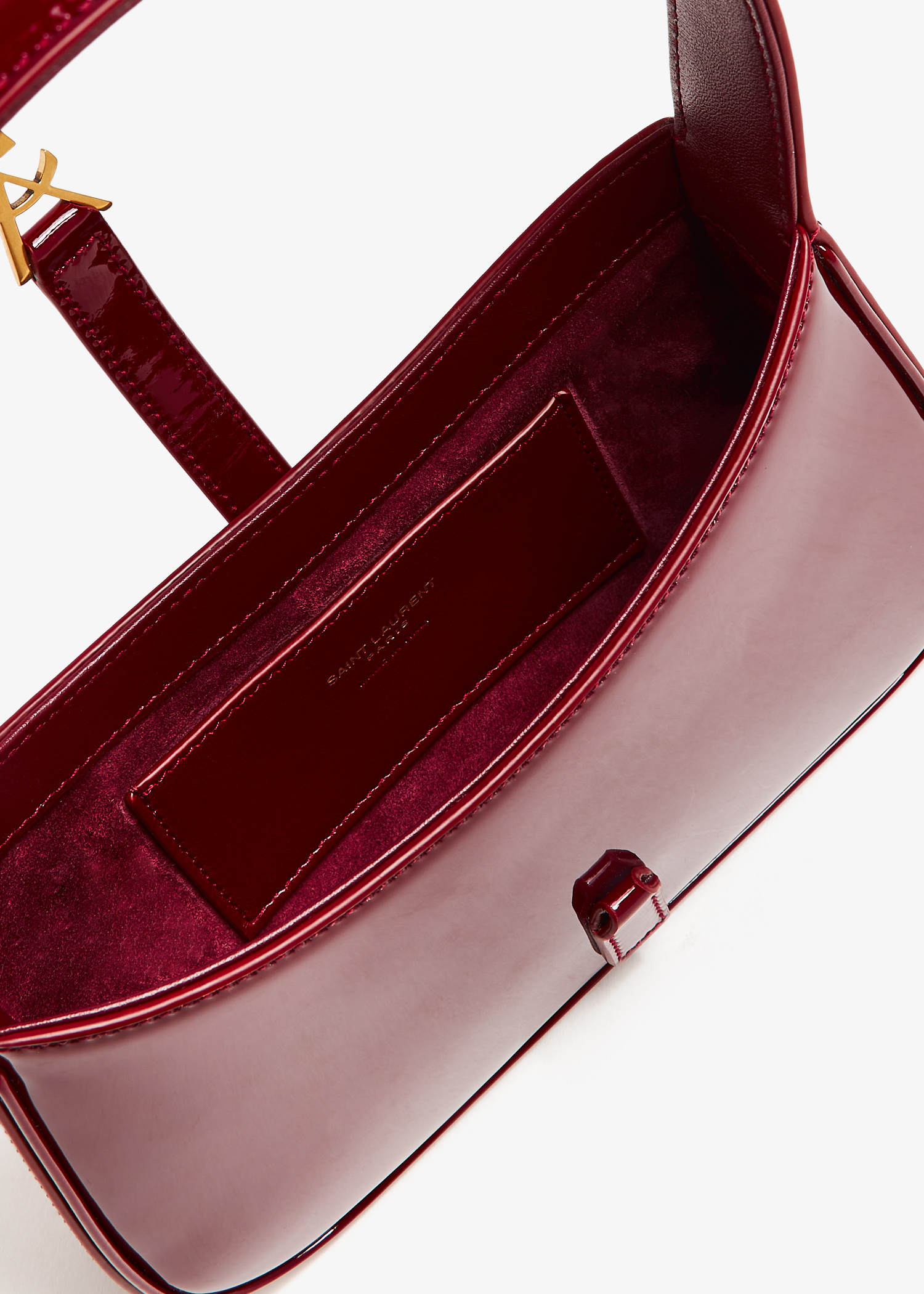 Saint Laurent Le 5 À 7 mini hobo bag for Women - Burgundy in