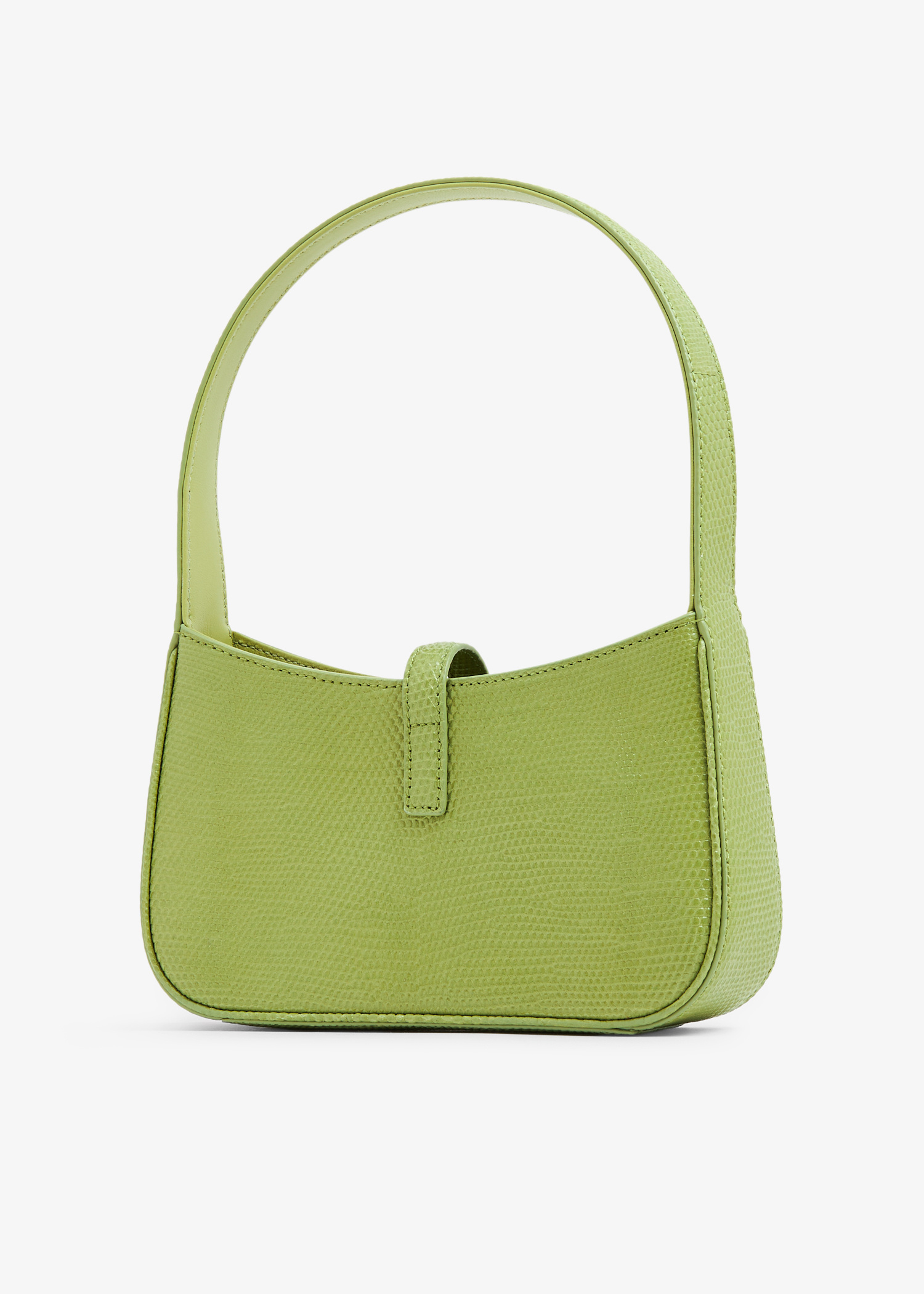 ハンドバッグ SAINT LAURENT BOTTLE GREEN LEATHER MINI LE 5 A 7 HANDBAG Saint Laurent Bag: Elegant Green Leather Handbag