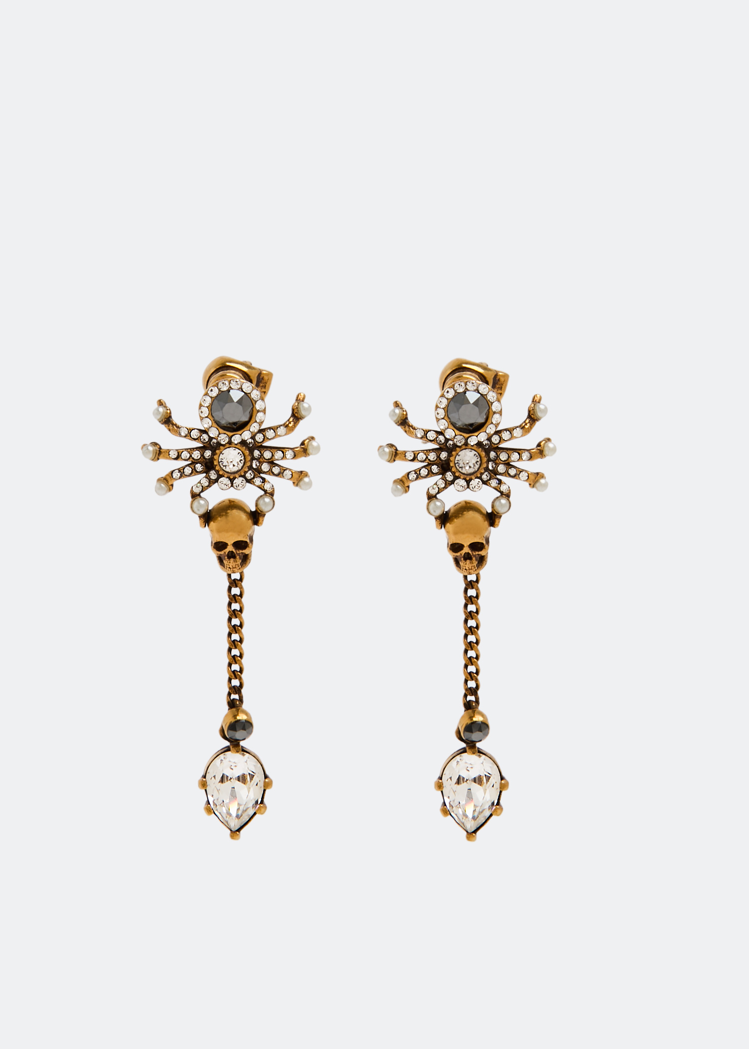 ピアス Alexander Mcqueen Interlinked Mcqueen Logo Earrings McQueen Seal Logo earrings for Women - Gold in Qatar | Level