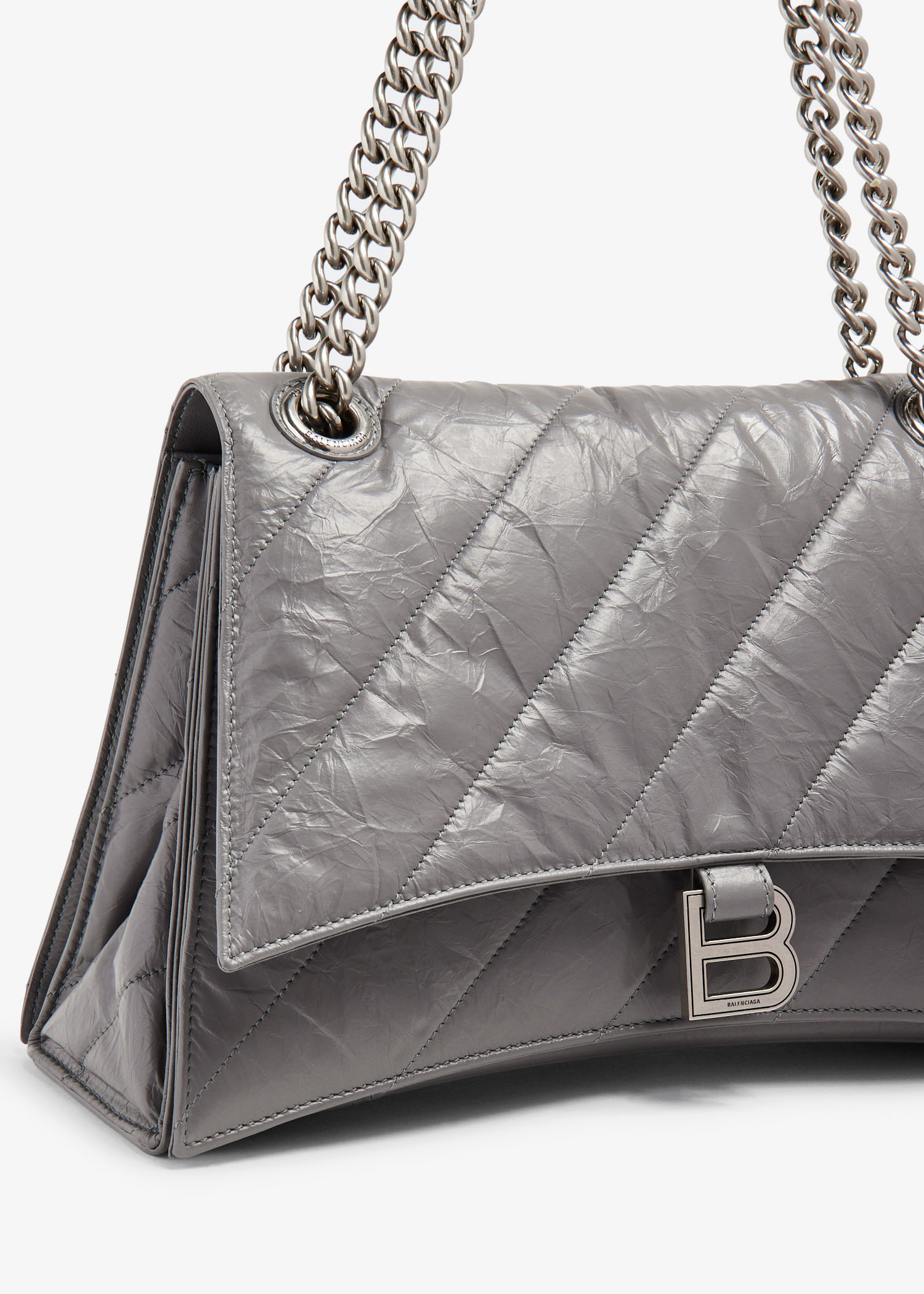 Balenciaga Crush medium chain bag for Women - Grey in USA | Level
