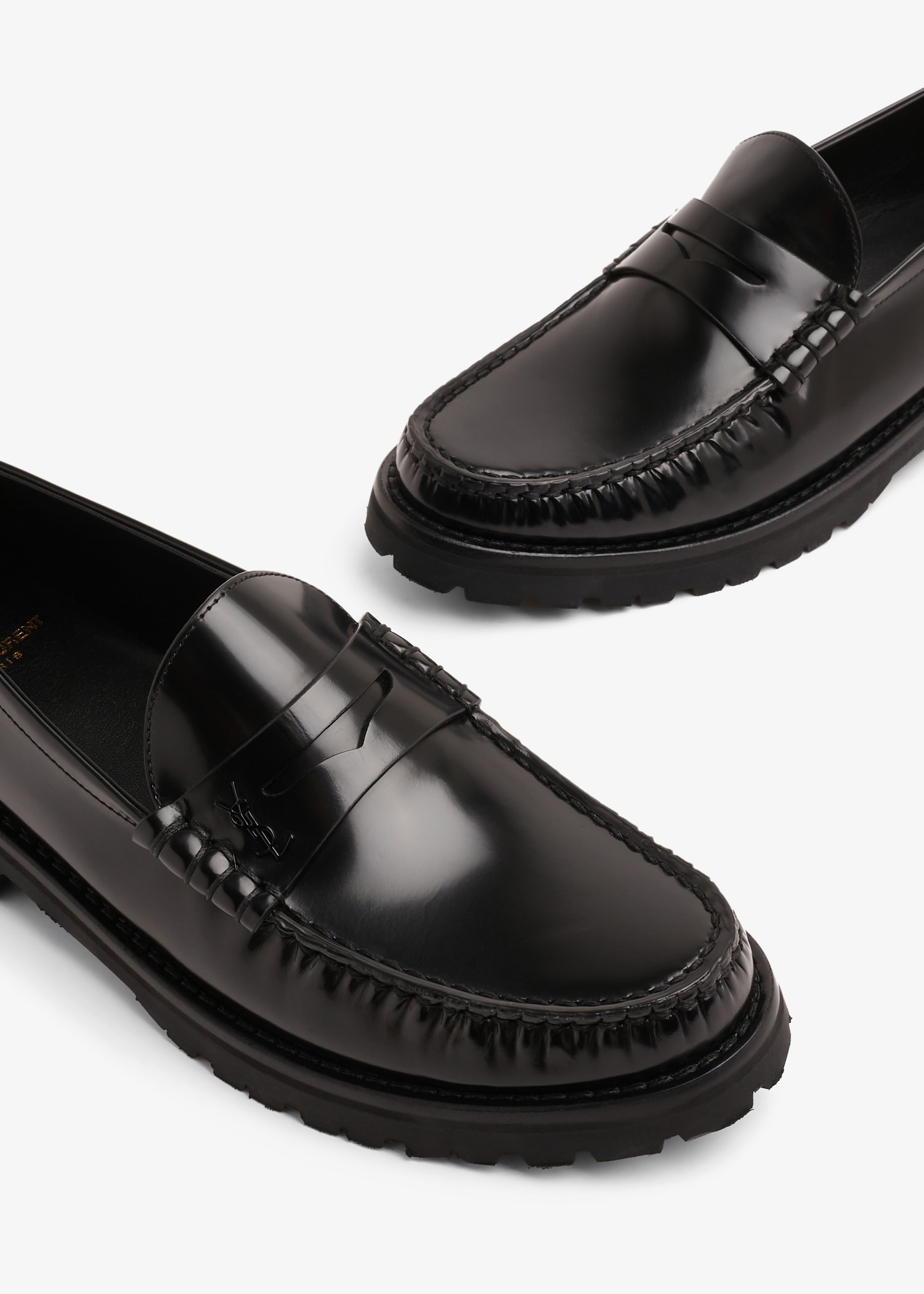 ■Saint Laurent■ Monogram Penny Loafer Black 670232AAA7R100 Saint Laurent Le Monogram penny loafers for Women - Black in