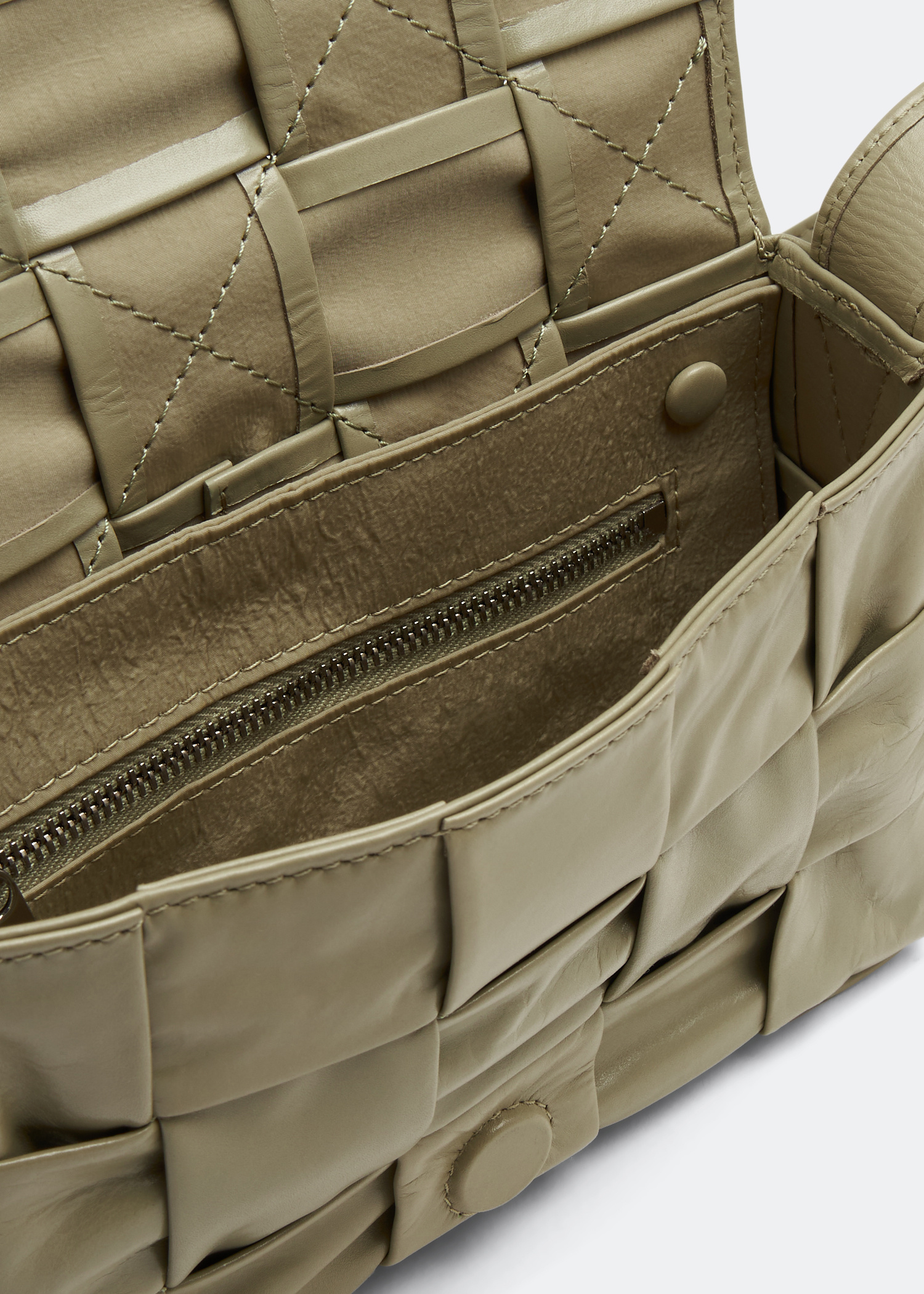 Bottega Veneta Small Cassette bag for Men - Green in UAE | Level Shoes