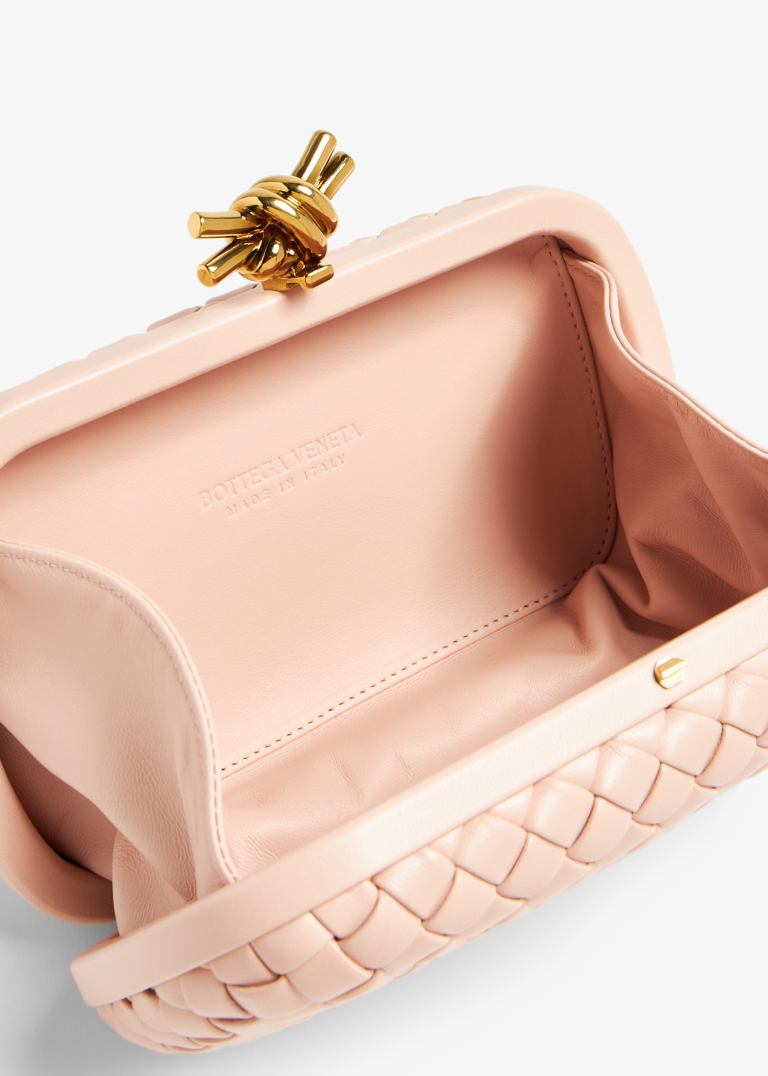 Bottega Veneta Knot clutch for Women - Pink in Qatar | Level