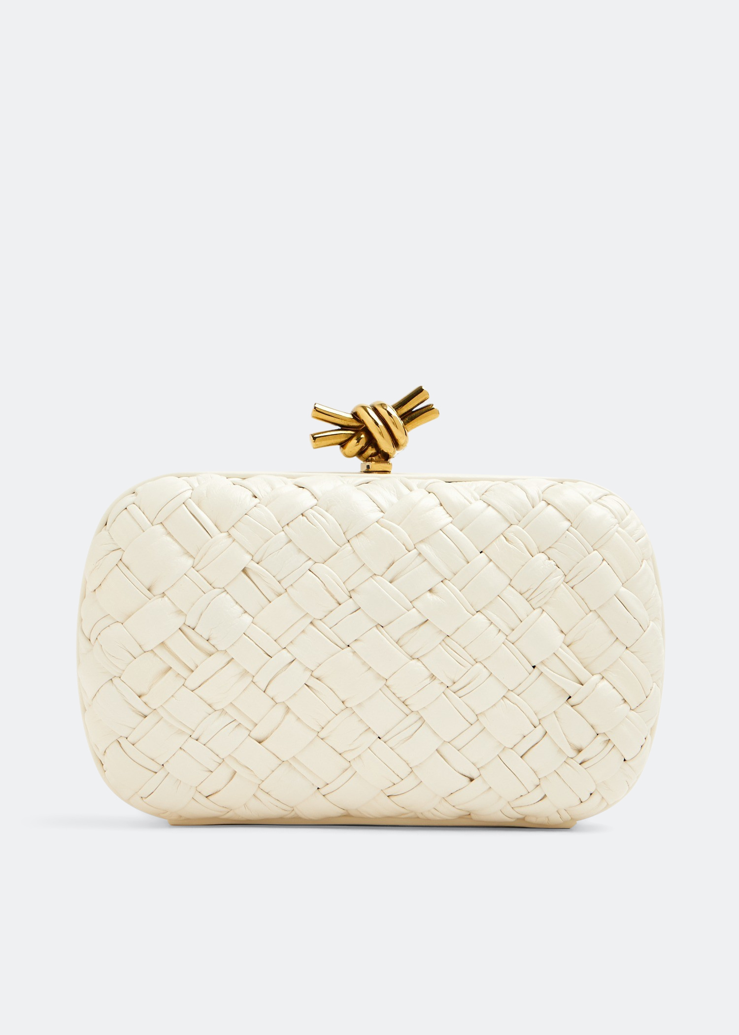 アクセサリーその他 BOTTEGA VENETA Woman Jewel White 786212VAHU4 3390 Bottega Veneta Knot Minaudiere clutch for Women - White in