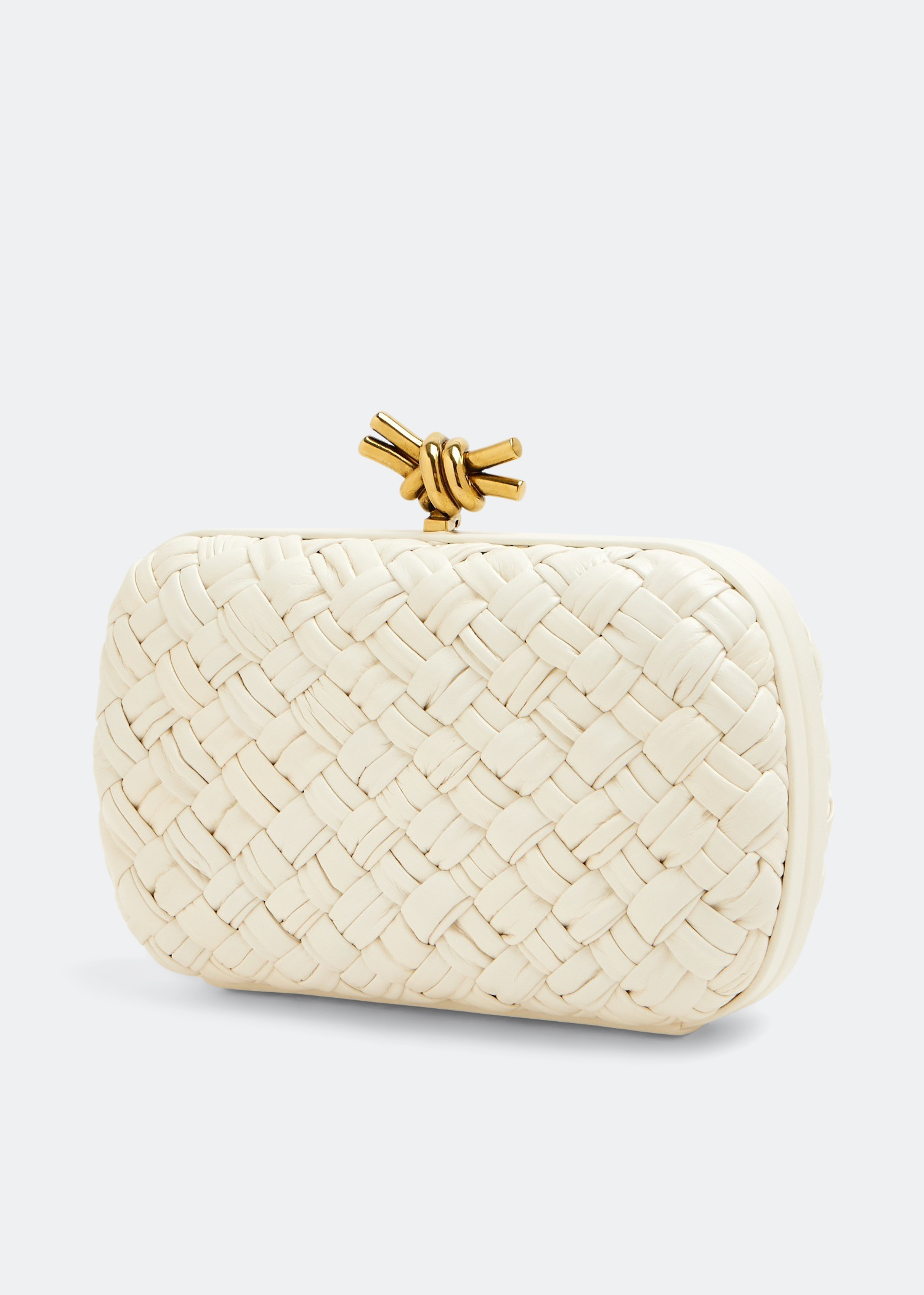 Bottega Veneta Knot Minaudiere clutch for Women - White in